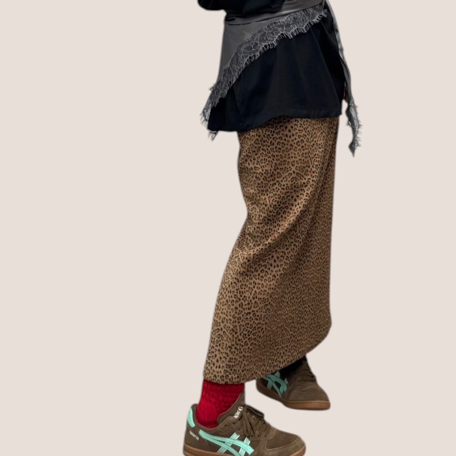 221031 豹紋半截長裙