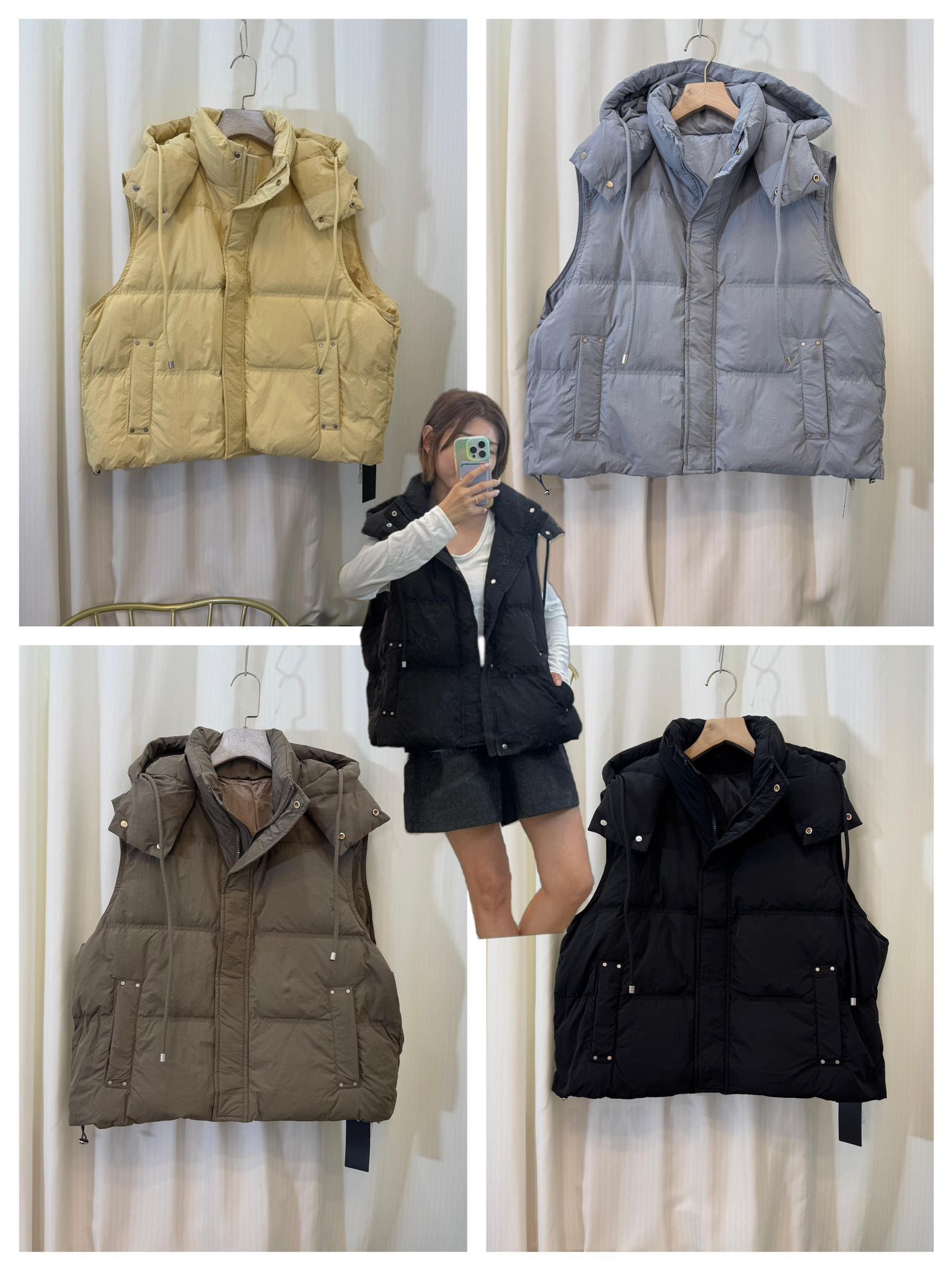韓國休閑大板羽絨背心(男女同款)