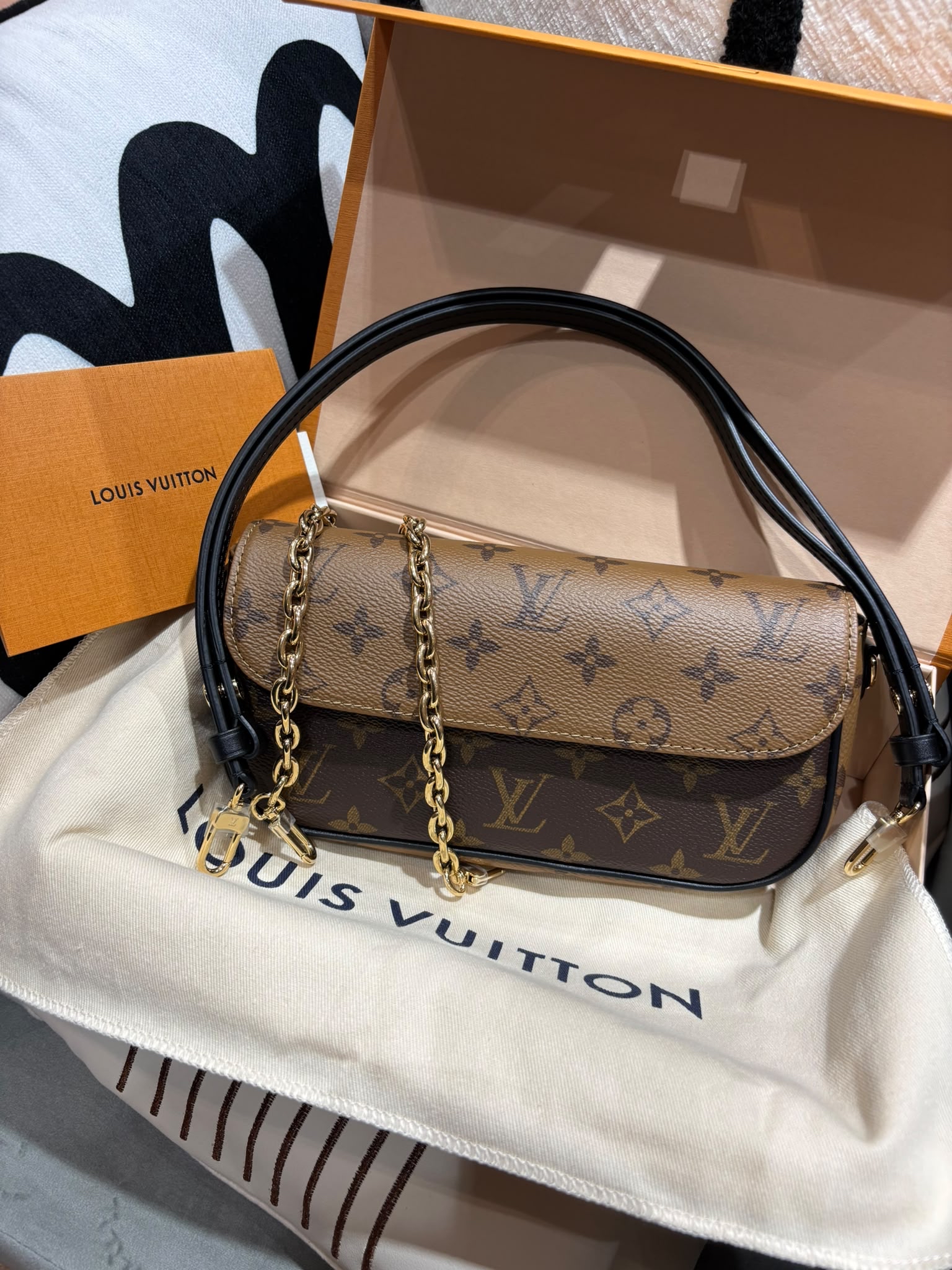 Lv Ivy woc M26587 MONOGRAM REVERSE 100%Authentic,  Unused 全新未使用品。 ✅專門店收據✅塵袋✅盒