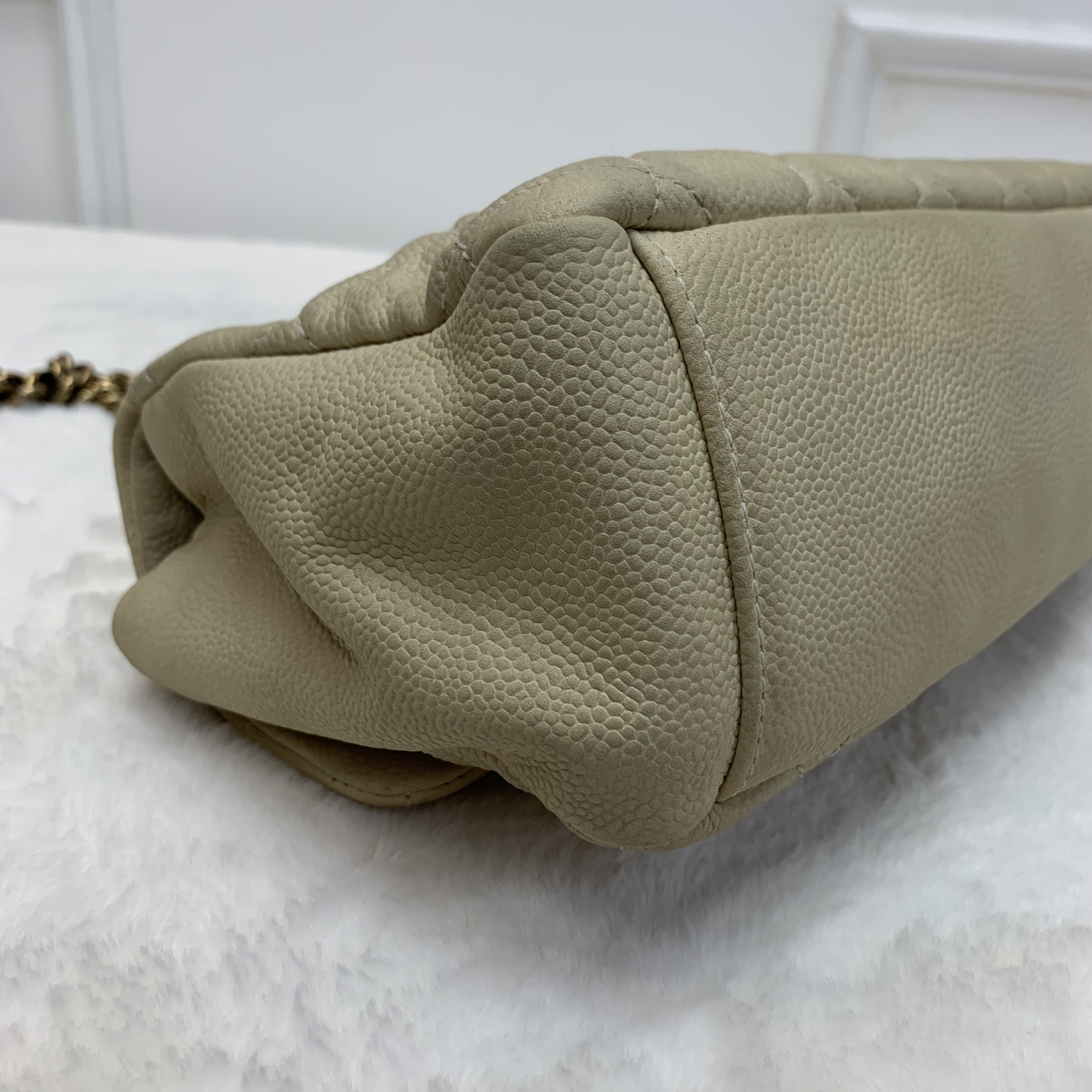 復古感Max Chanel Handle Flap Bag象牙白做舊款🫢