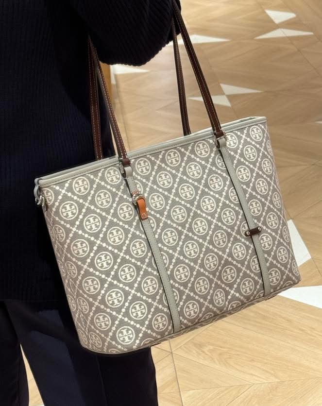 香港現貨-Tory BurchMonogram Small Zip Tote Bag