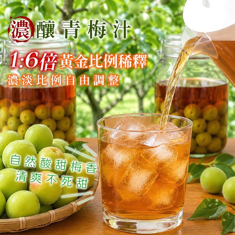 【預訂】嘉義梅山濃釀青梅汁 480g