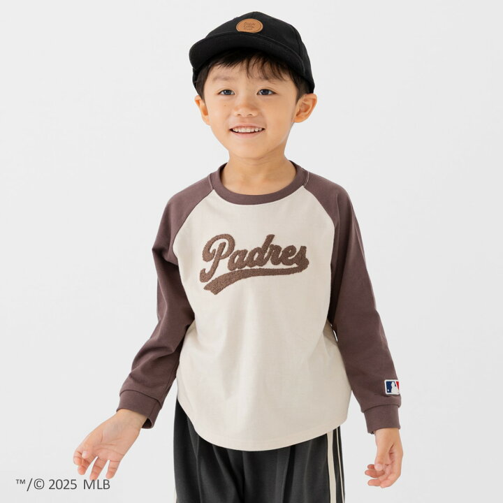 🇯🇵預訂 日本直送🇯🇵MLB三色刺繡印花插肩袖長袖T恤