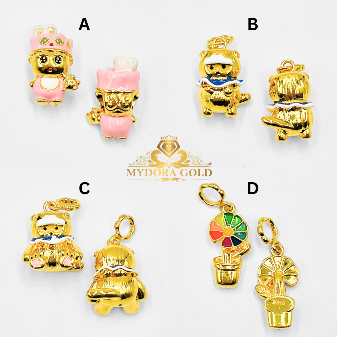 MYDORA Charm Bead Dragon G Series (5G) l EMAS 916/22K