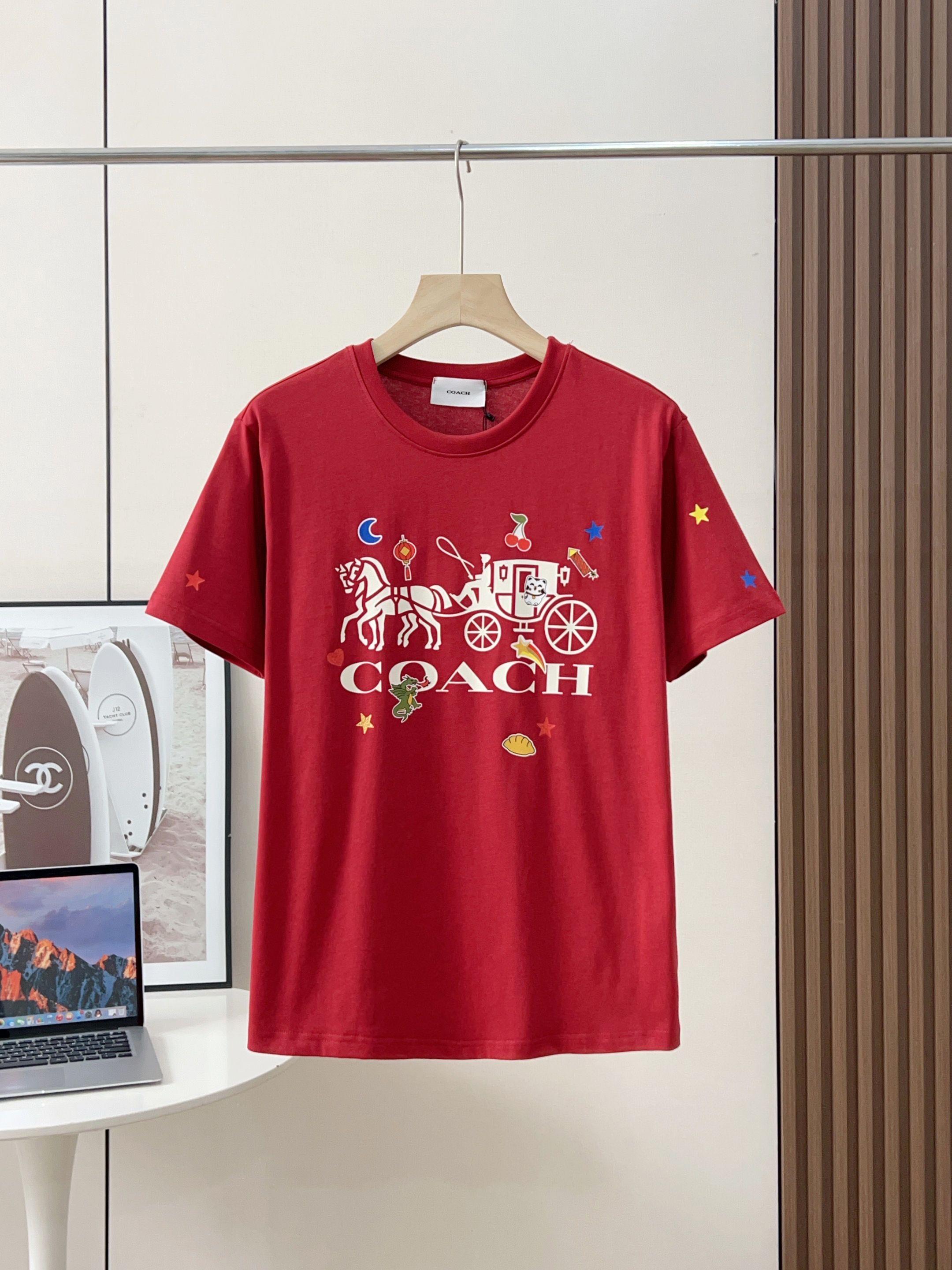 COACH 馬車圖案短袖Tee 