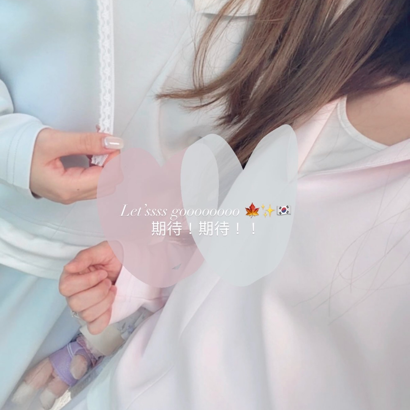 #HANNA-made# The Cloud Layered Hoodie Set