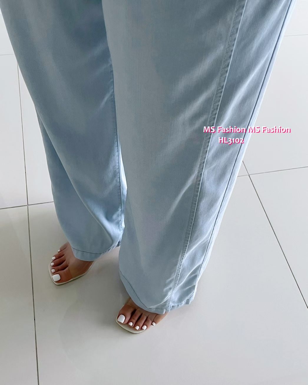 HL3102 韓國👖Howluk天絲面料闊筒褲