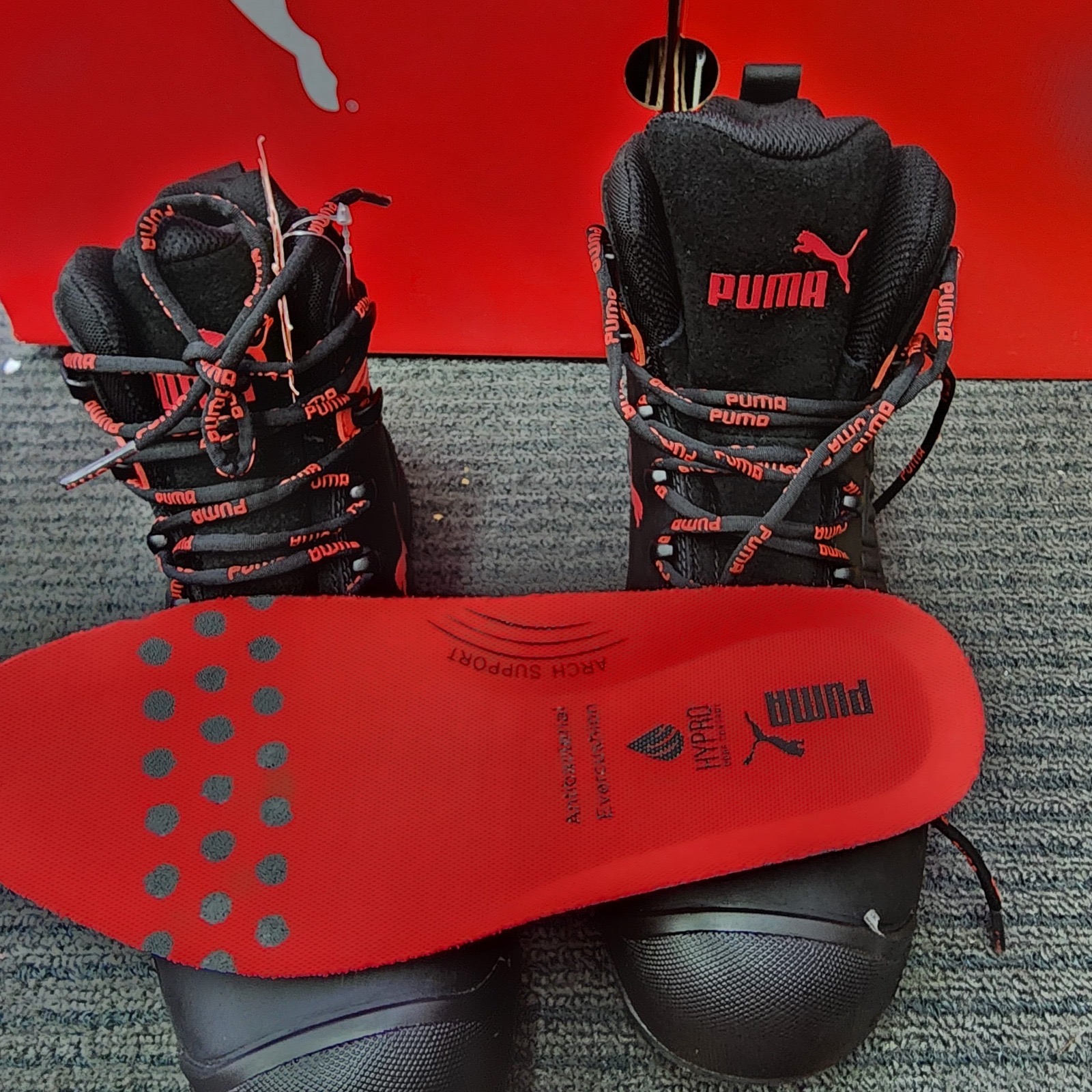 PUMA Safety Shoes 63.274.0 Iron Black Heavy Duty sole Mid Cut 632740 for Oil and Gas