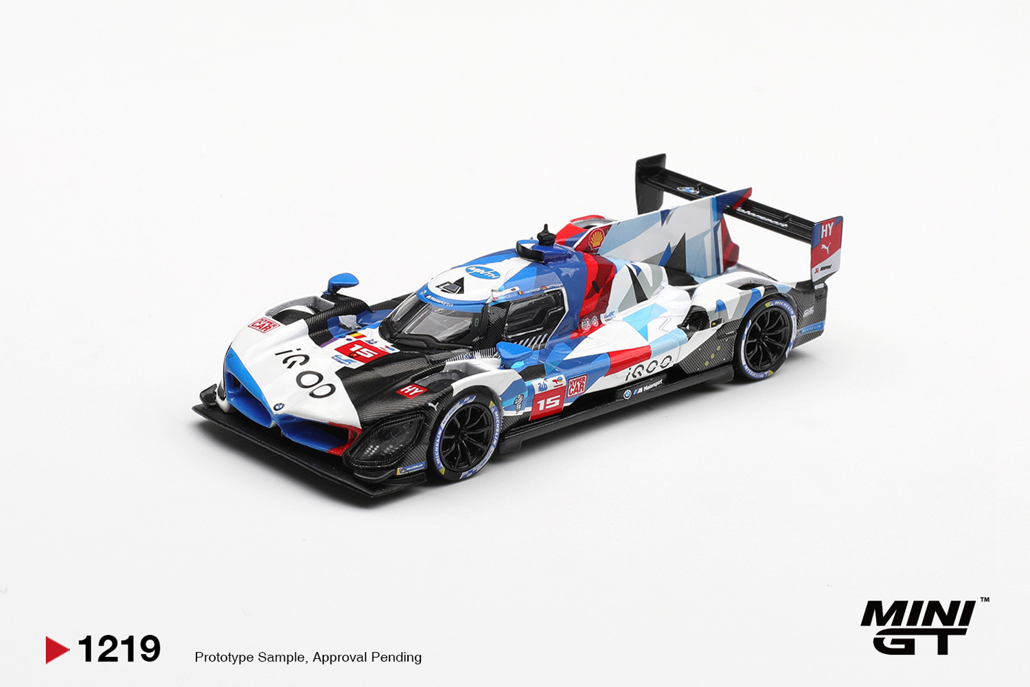 Mini GT 1/64 BMW M Hybrid V8 Hypercar #15 BMW M TEAM WRT 2024 Le Mans 24 Hrs - MGT01219-BL