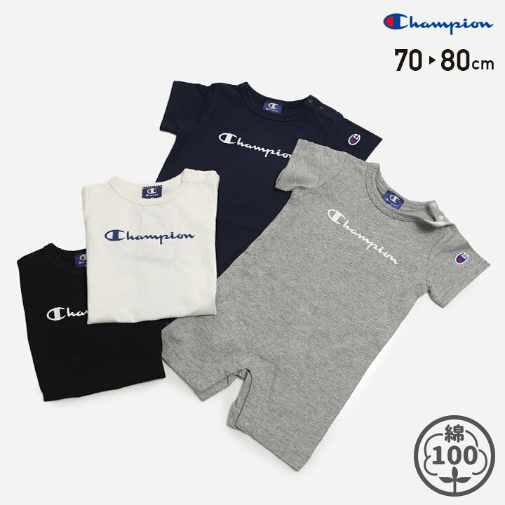🇯🇵預訂 日本直送🇯🇵Champion四色標誌印花短袖連身服