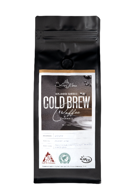 Silver Mona 熱帶雨林認証冷萃咖啡 Silver Mona Rainforest Cold Brew Coffee (100% Arabica) (10g x 18 packs/bag) (15 bags/carton)