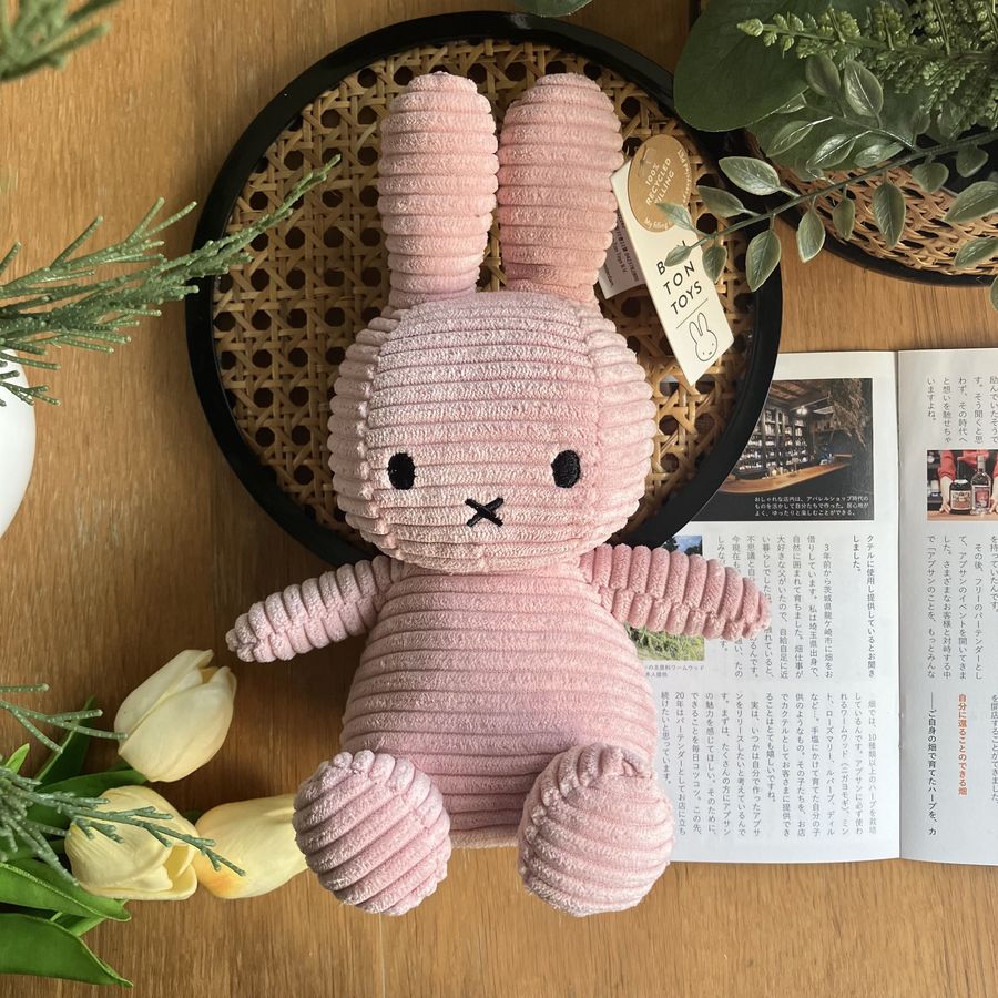 📦訂購 台灣代購 荷蘭 BON TON TOYS 米菲 Miffy ECO燈芯絨 粉紅色 公仔