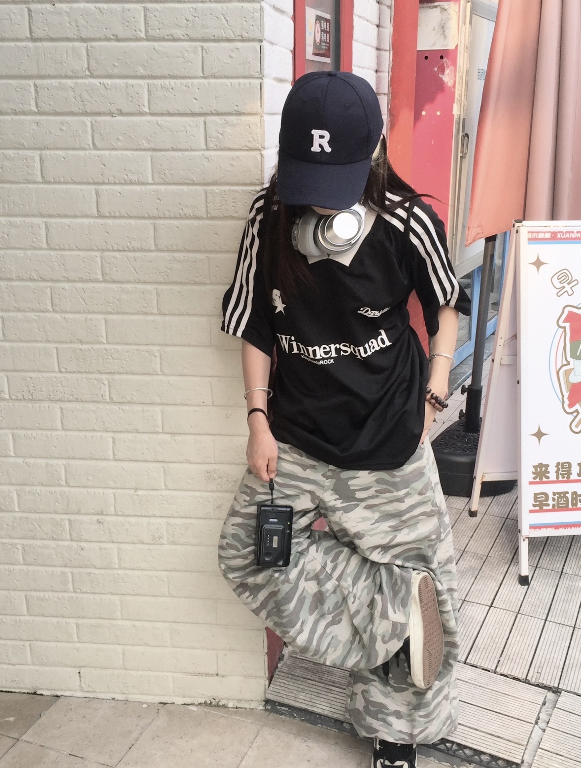 TP536美式撞色oversize