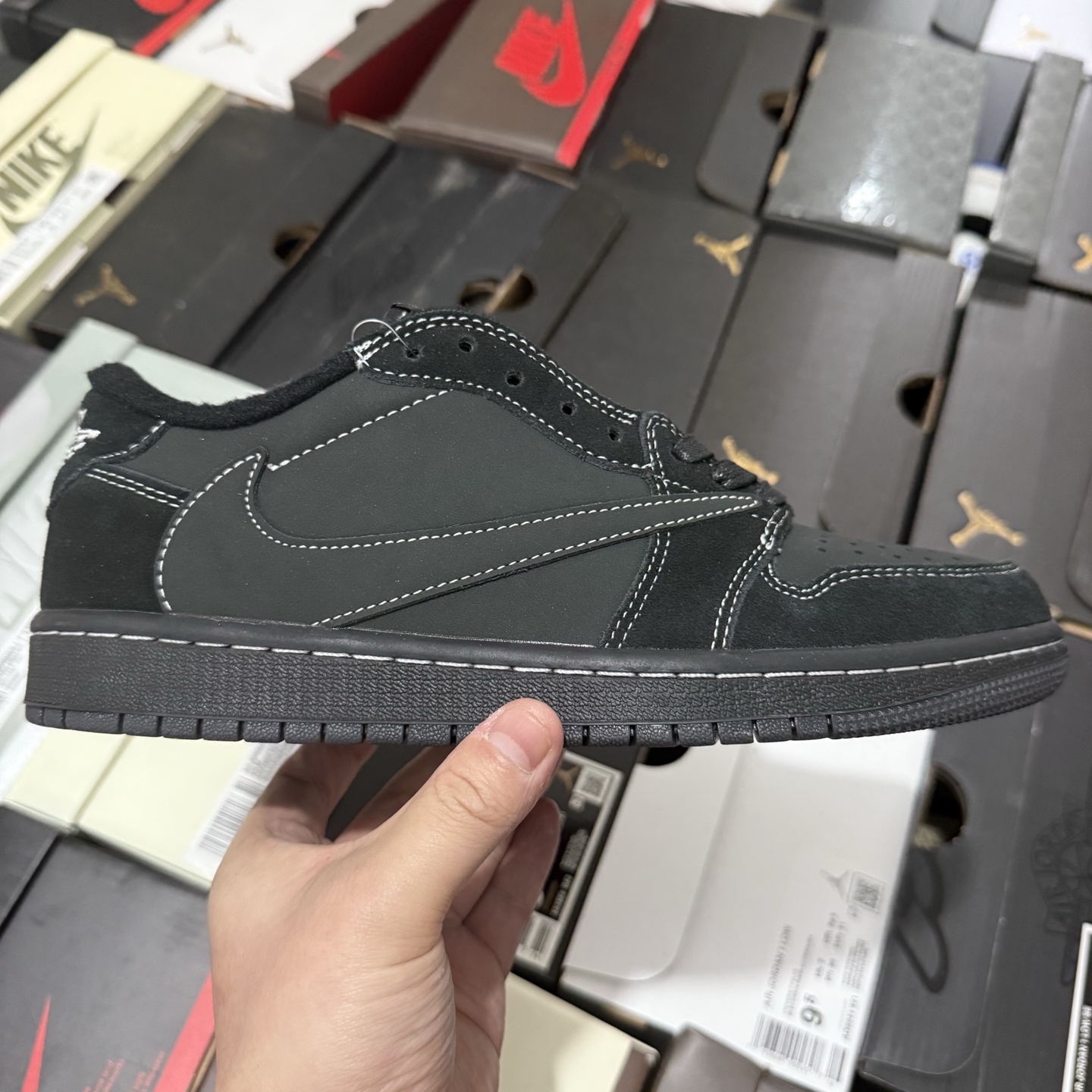 Travis Scott x Air Jordan 1 Low OG SP "Black Phantom" DM7866-001