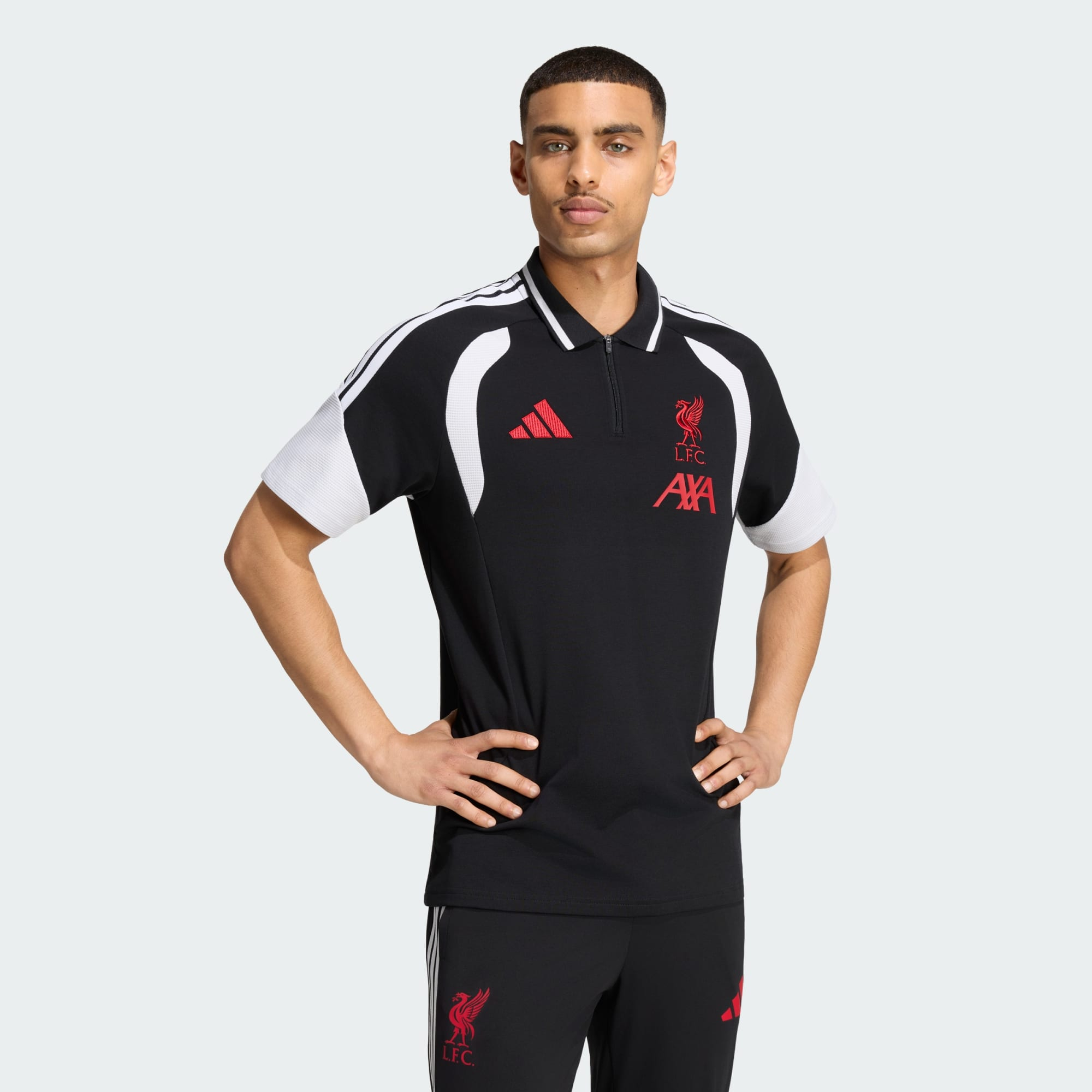 Adidas Liverpool 利物浦 2026-27 Tiro 黑色運動 Polo 恤 KB5793