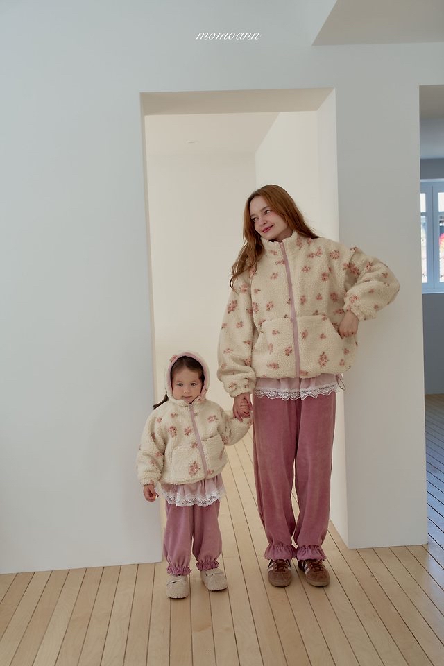 Momoann | Monet Sherpa Zip-Up with Mom