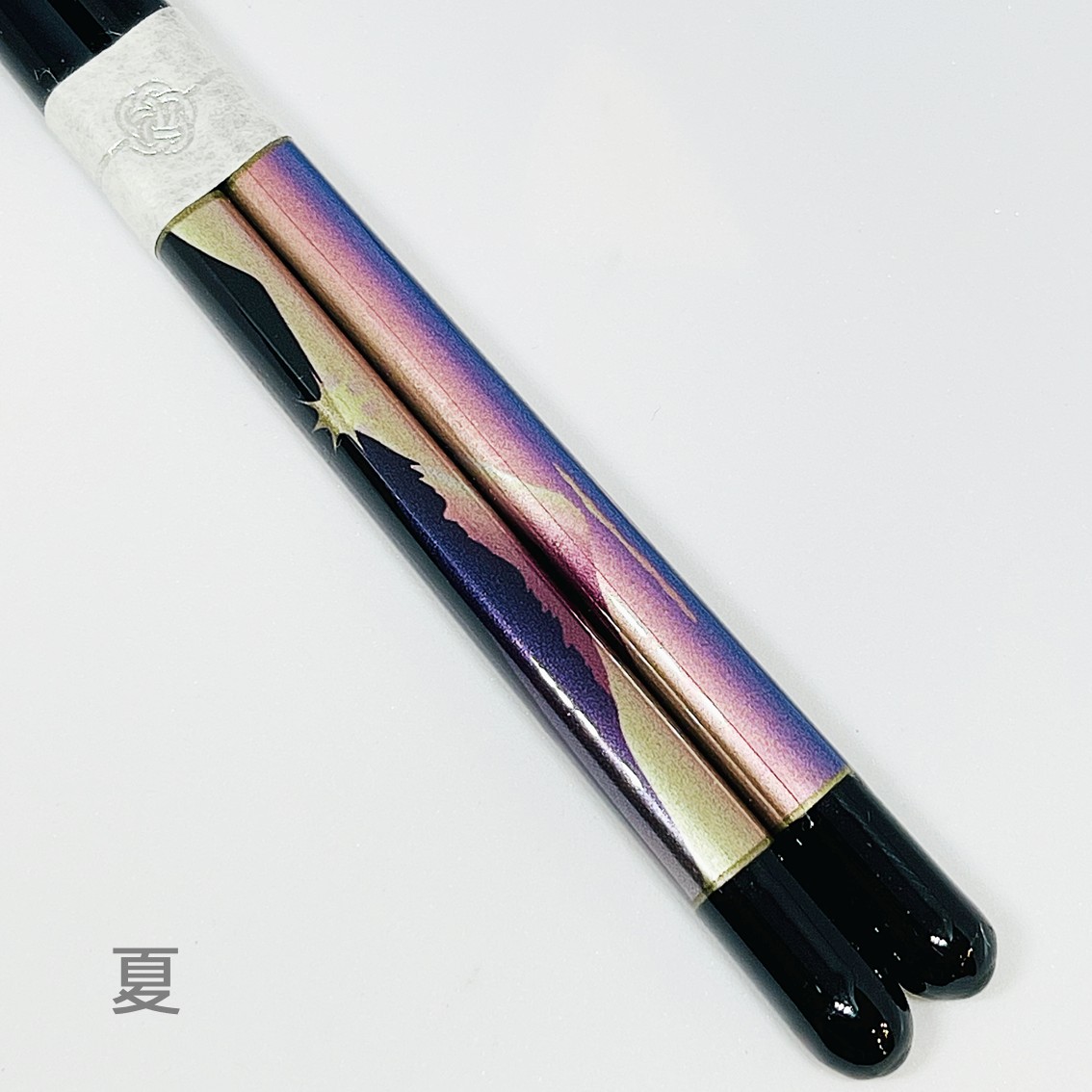 【日本製】若狹塗箸頂級工藝 –富士山四季絕景天然木筷子(23cm)