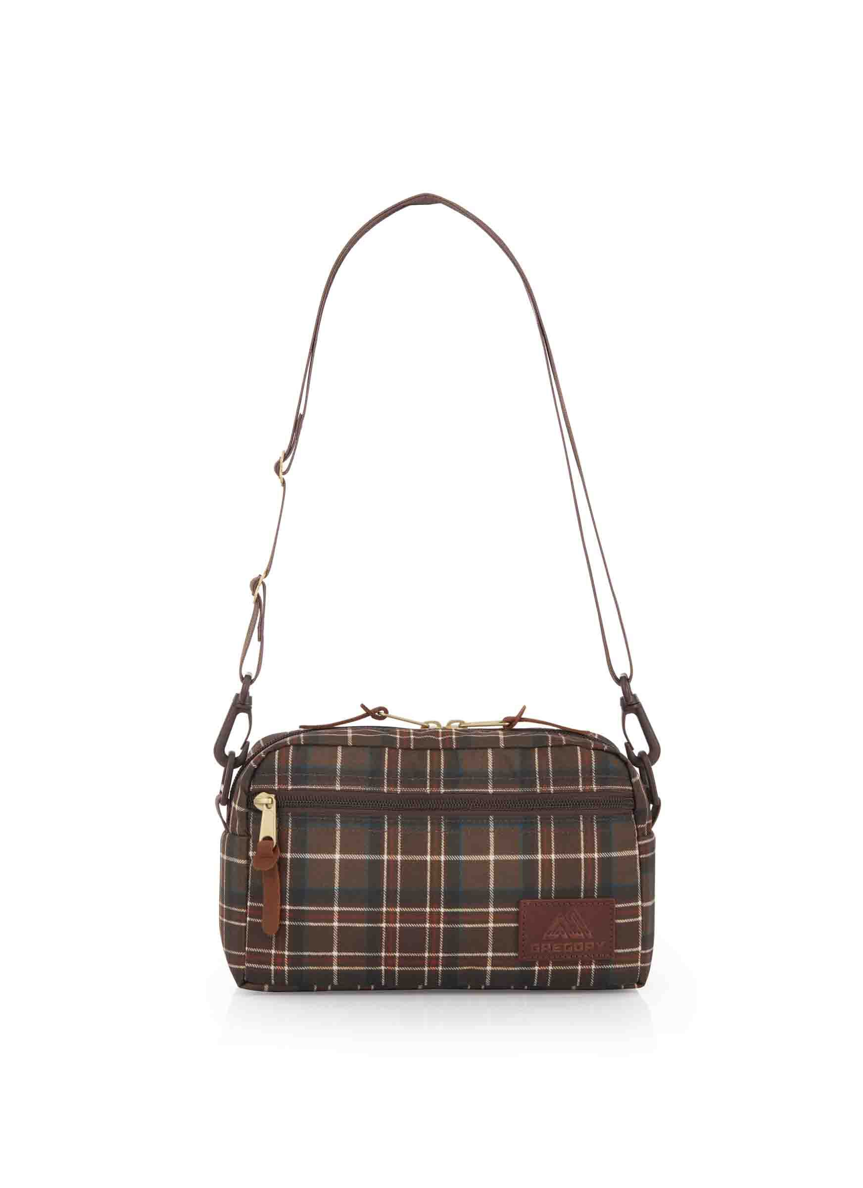 【現貨】GREGORY PADDED SHOULDER POUCH M WOODLANDPLAID【現貨36小時內寄出】