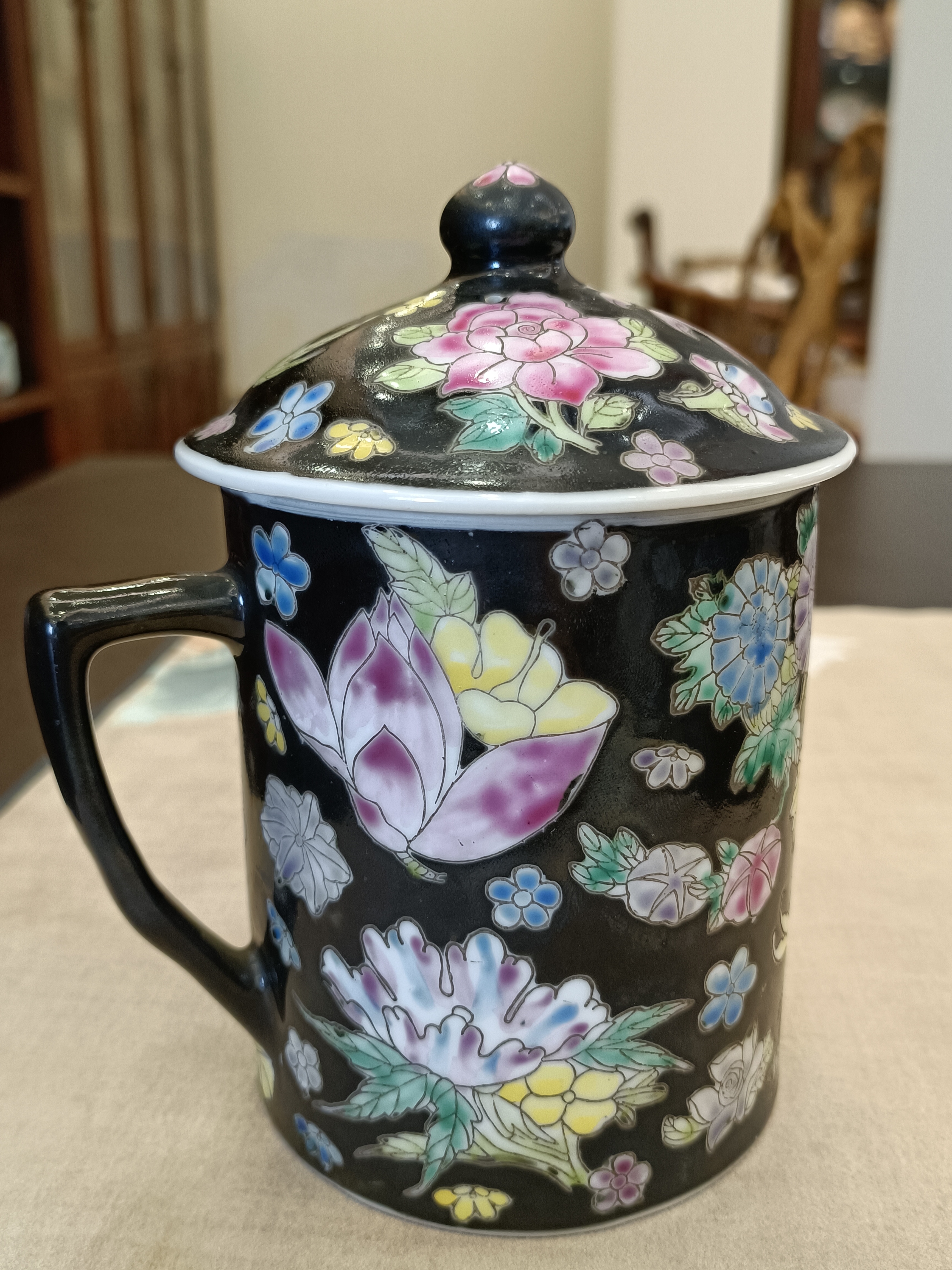 60-70 年代有耳蓋杯~老瓷~中國景德鎮-6