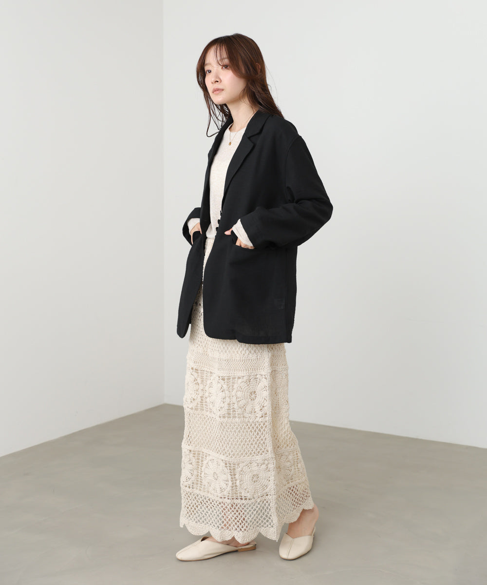 <JP> Premium 鉤針編織花花半裙* 3色入 <預購>