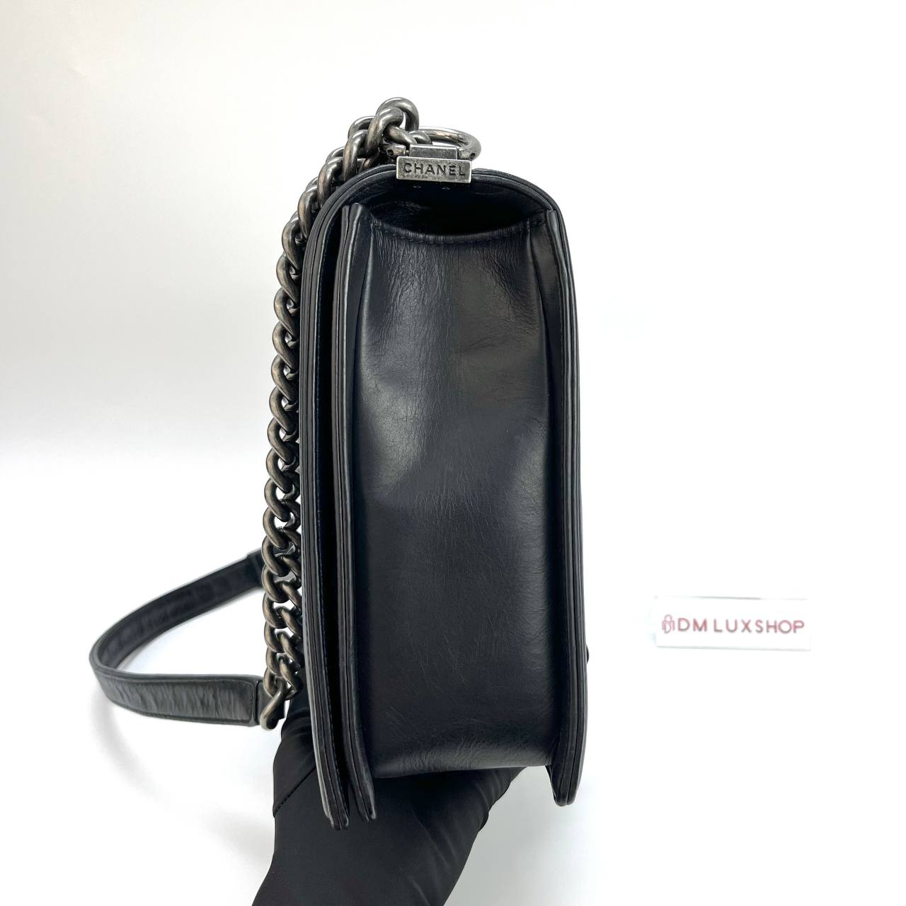 Chanel Large Boy Handbag SHW (Serial 18, Y: 2013)