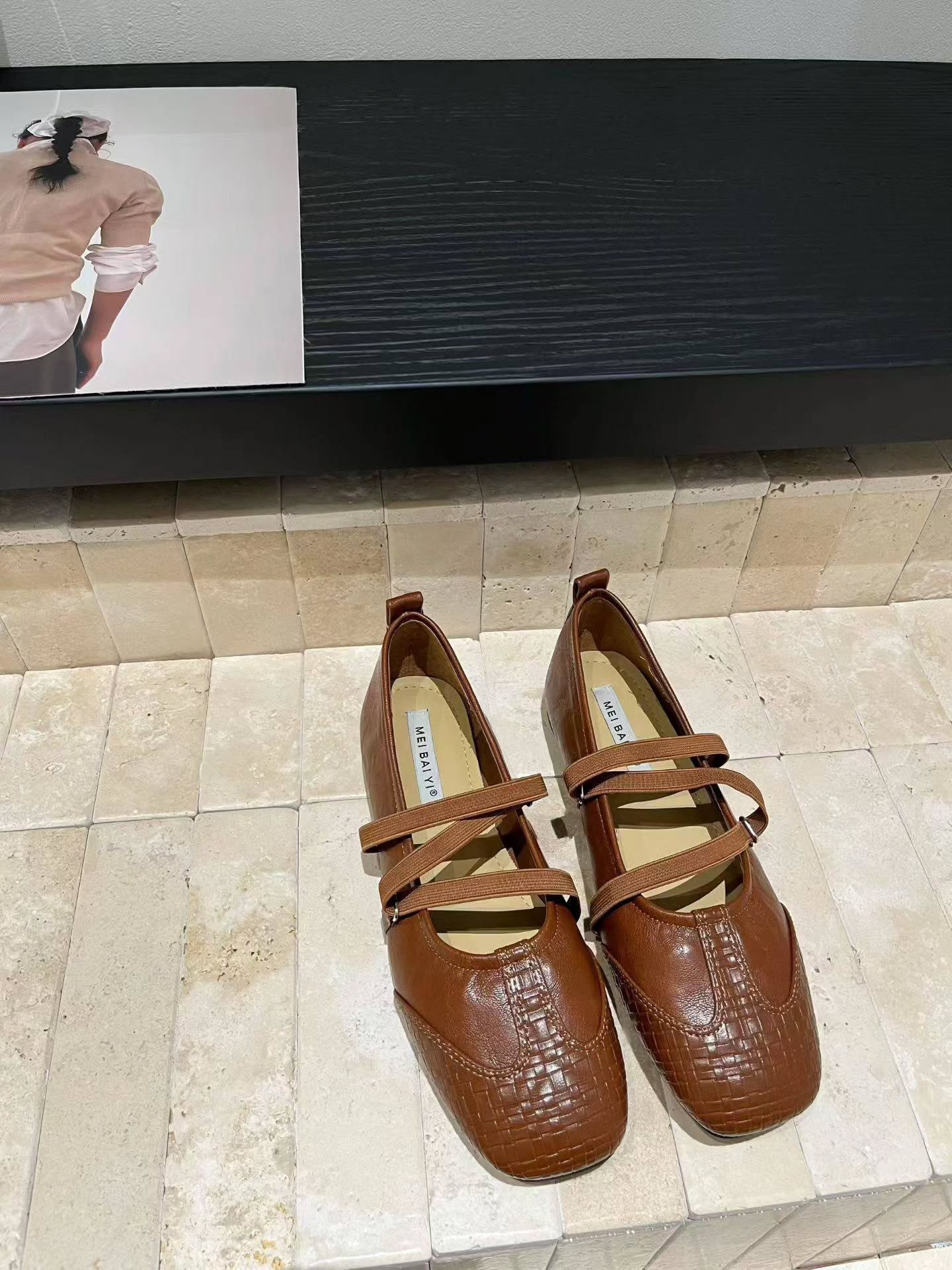 6638-125 双带玛丽珍平底鞋 🇨🇳