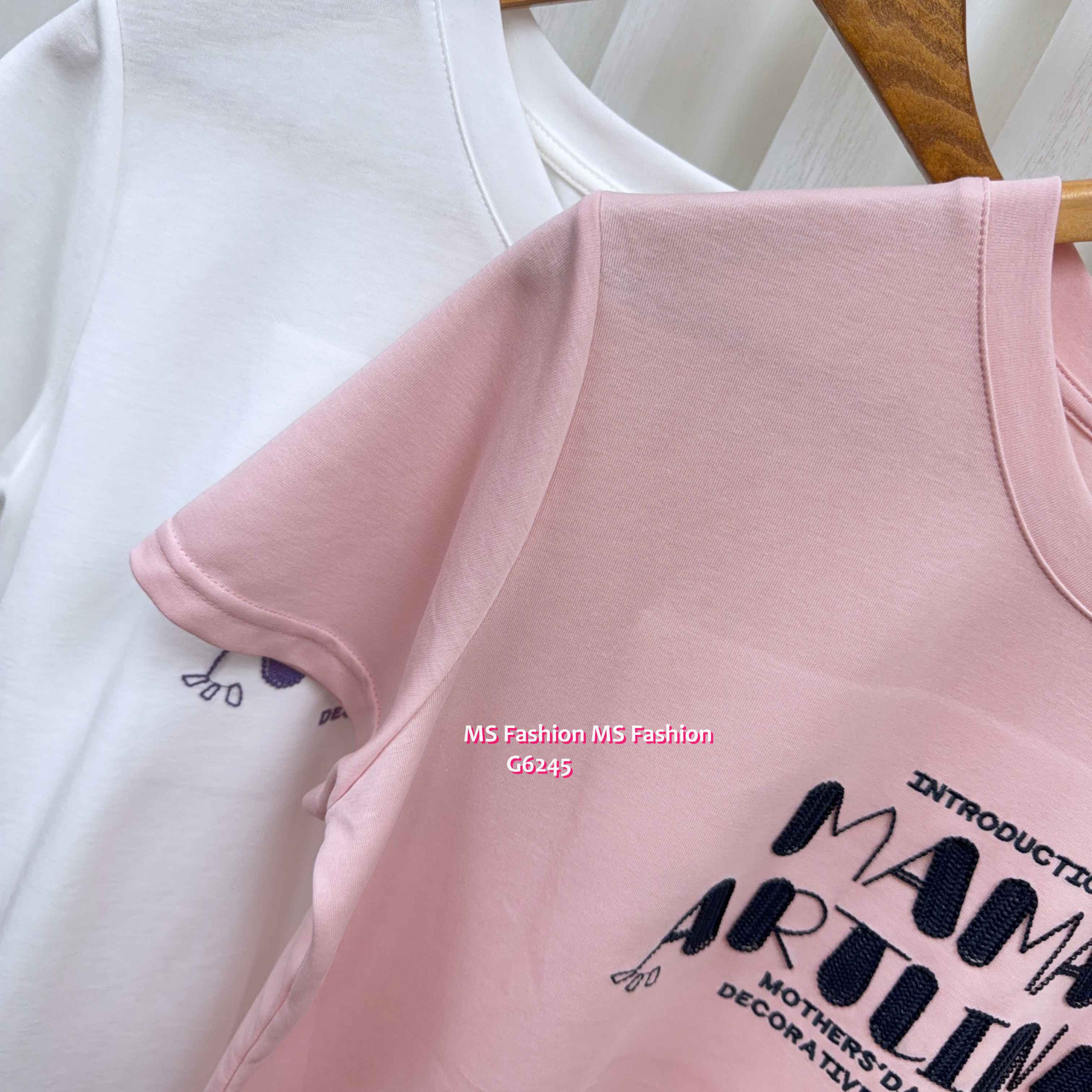 G6245 韓國🇰🇷立體字母tee仔