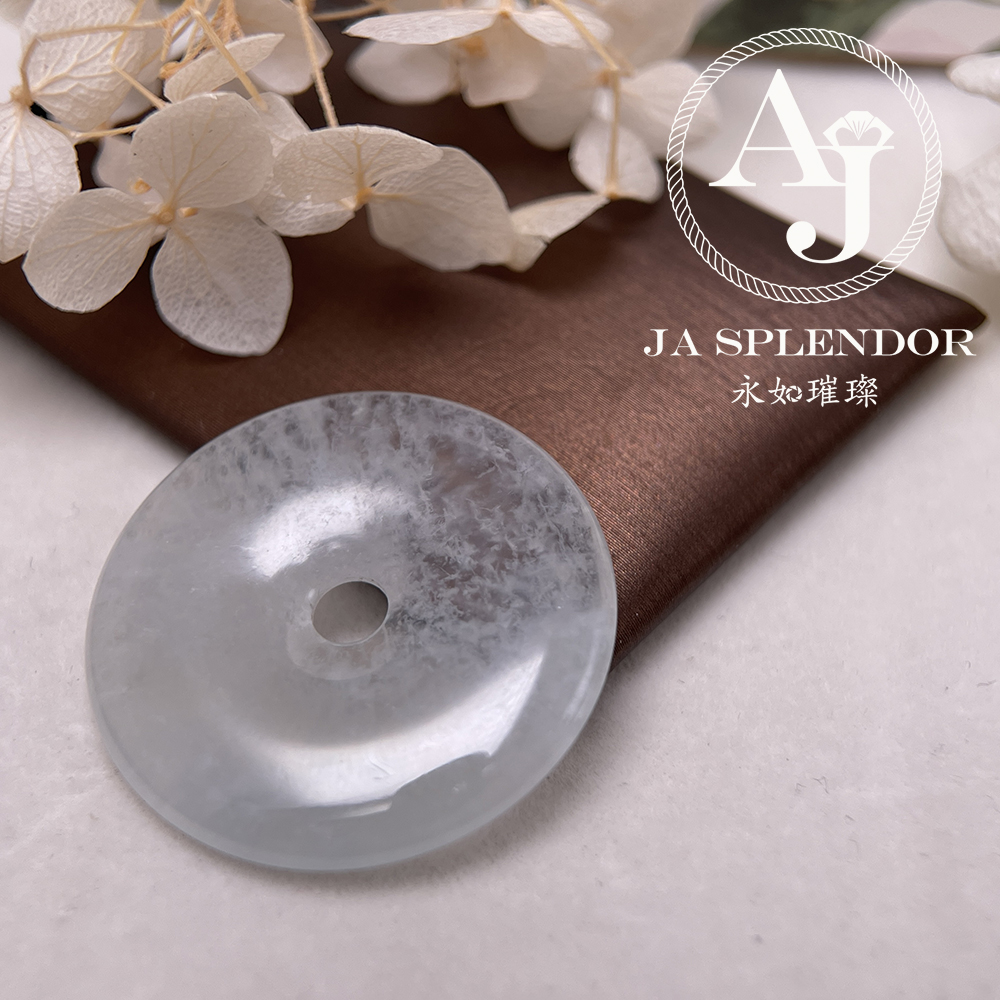 JN-3298 天然翡翠A玉 高冰特色意境棉平安扣