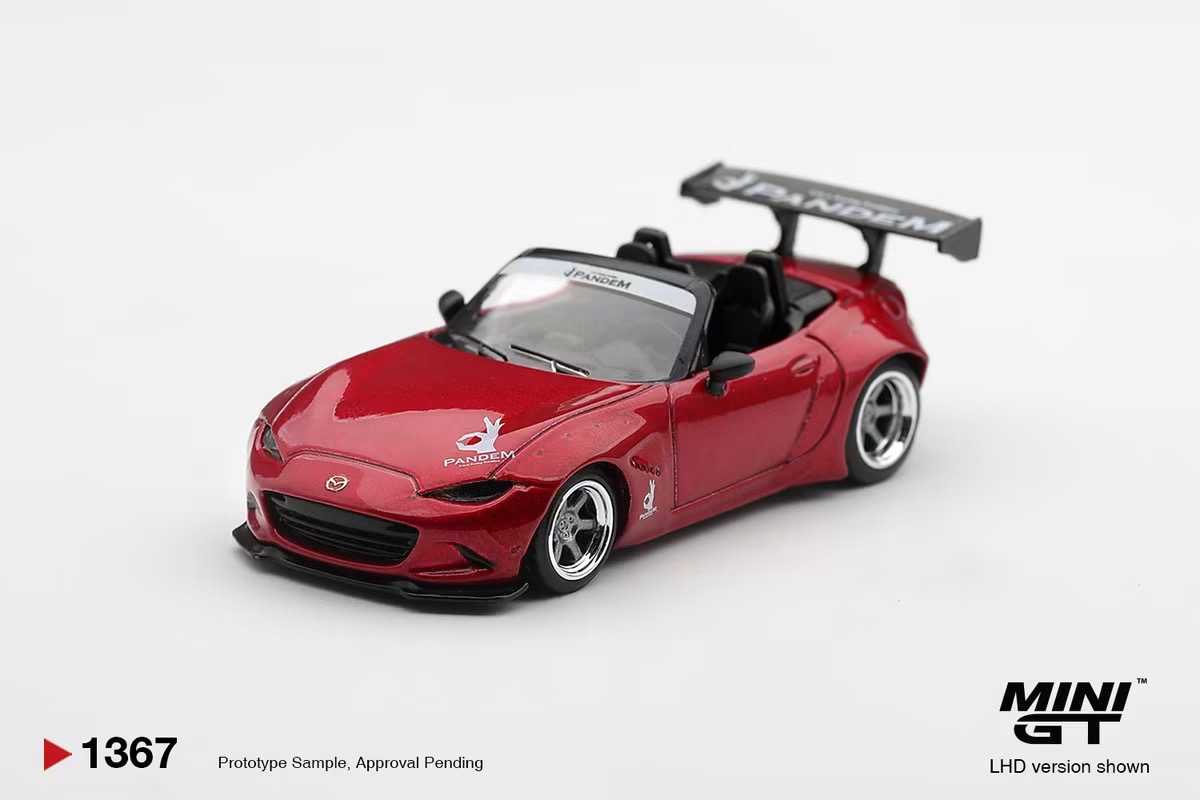 （預訂 Pre Order) MINI GT ( MGT01367-R ) Mazda Miata MX-5 (ND) Pandem Kodo Red