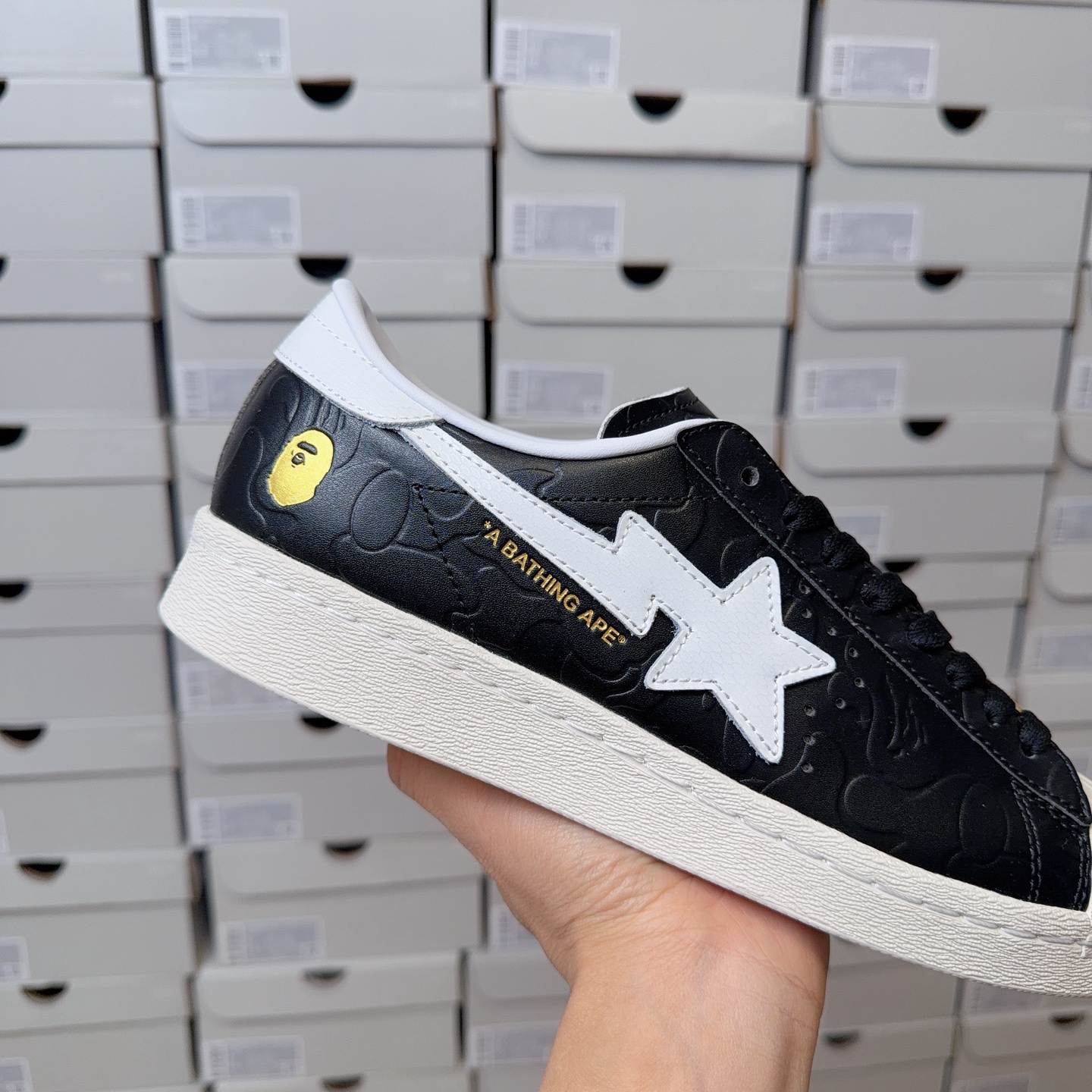 Adidas Superstar Atmos x BAPE 25th Anniversary JQ3666