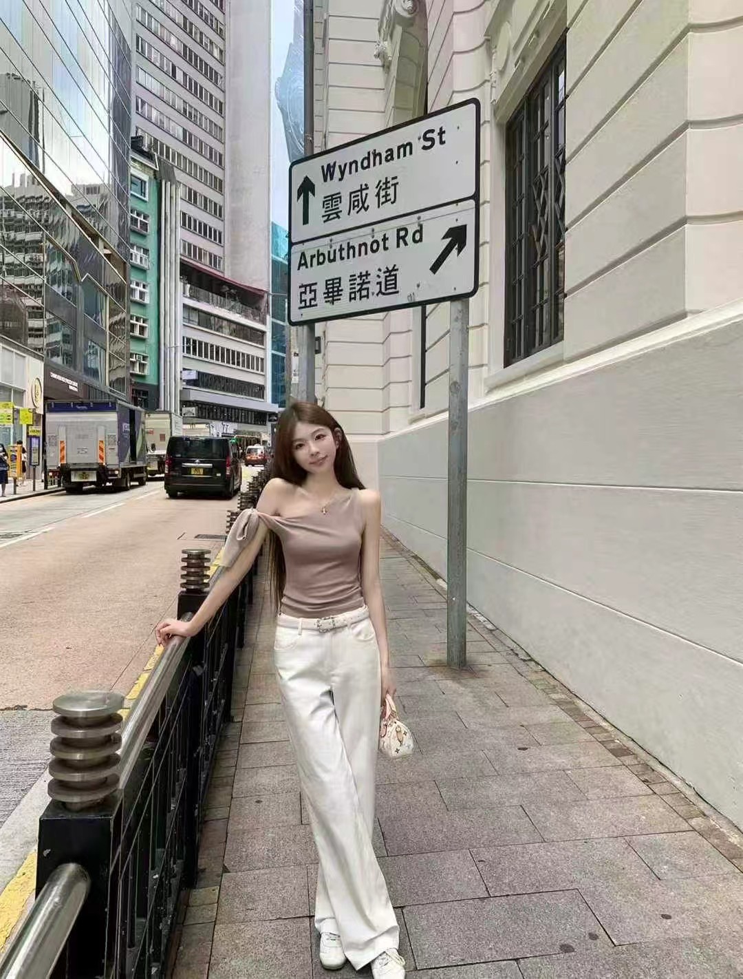 1716 HIGH WAIST WIDE LEG PANTS 高腰直筒阔腿裤