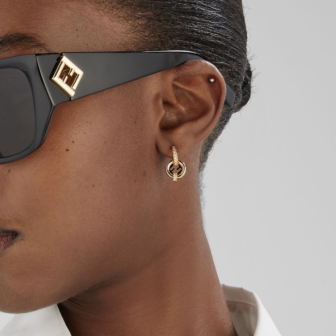 限時優惠😍新款🆕訂貨📮Fendi EverRound 吊款閃石耳環