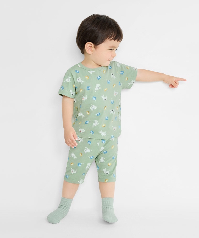 ☀️預訂 台灣直送☀️蠟筆小新系列三色純棉滿印家居服上下套裝