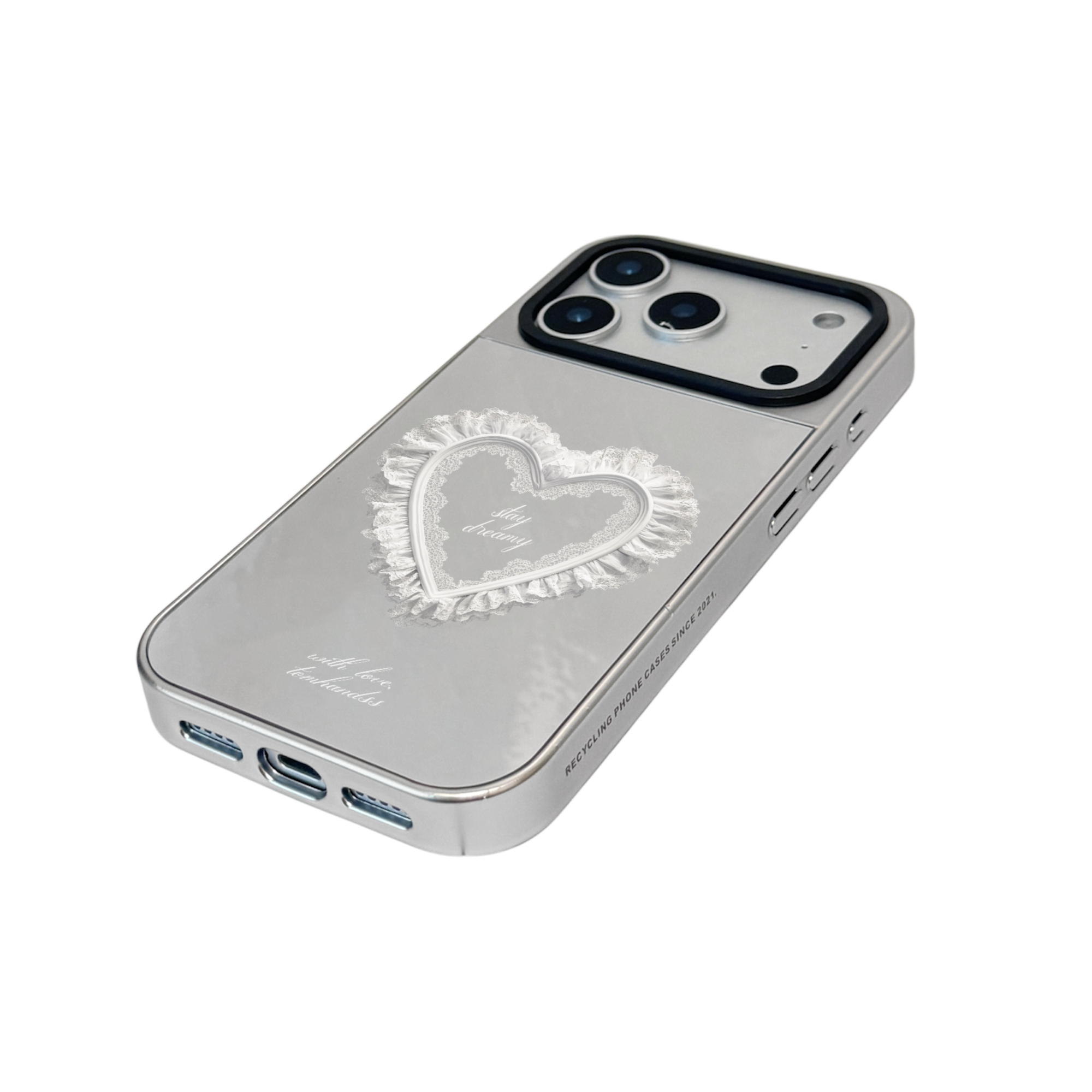 【Stay Dreamy】銀框鏡面MagSafe iPhone Case