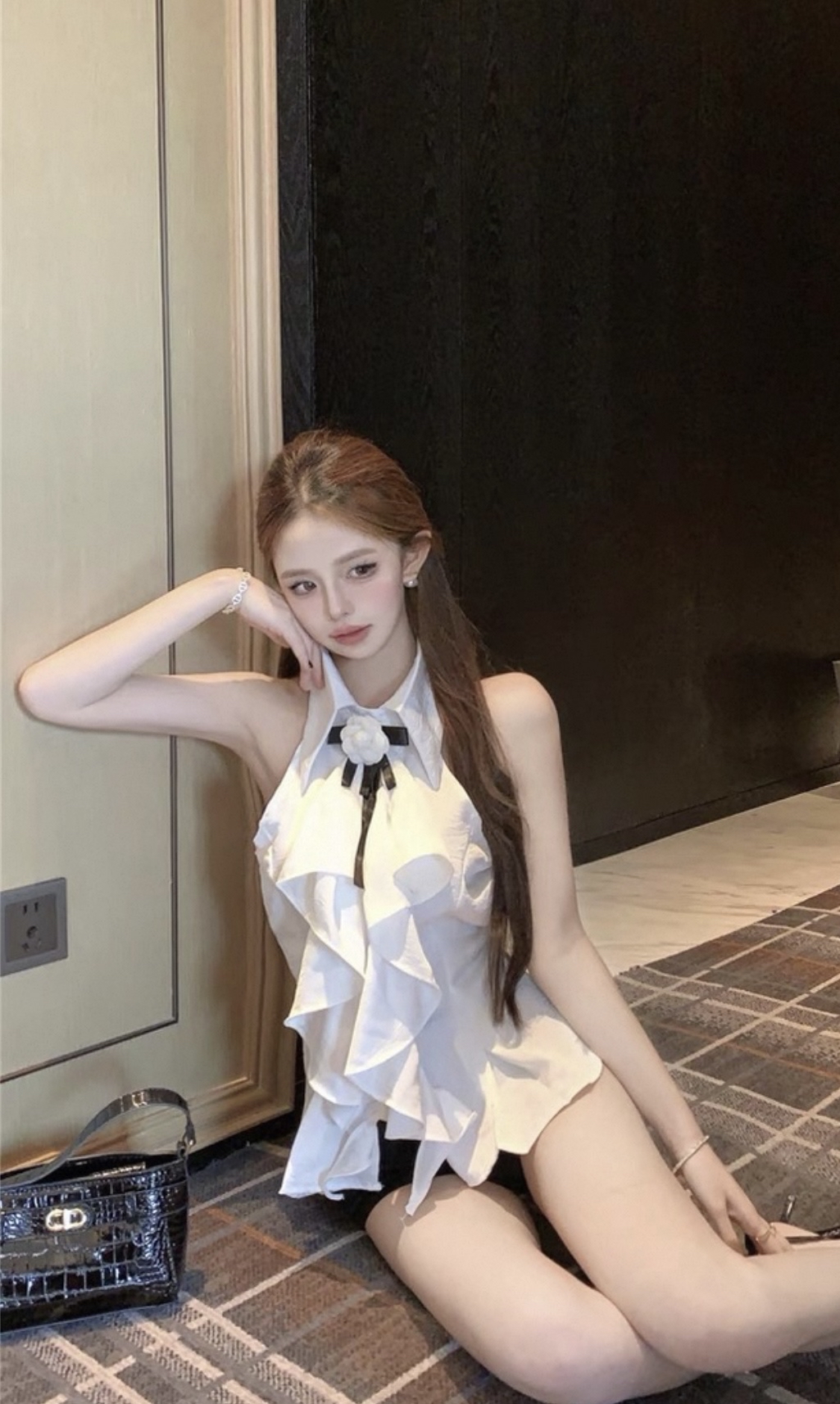 TP400法式荷边上衣