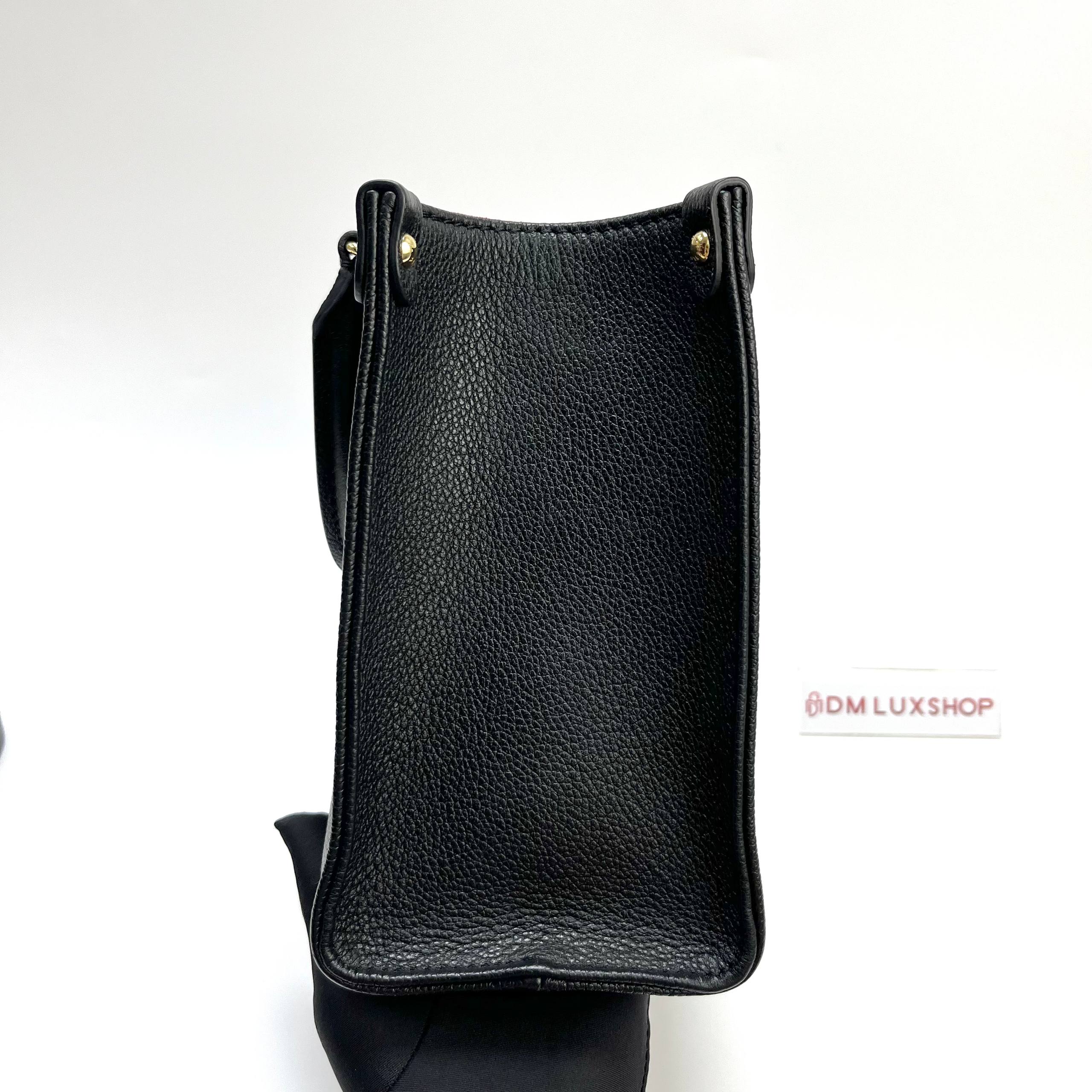 LV OnTheGo Bicolour Black PM GHW 