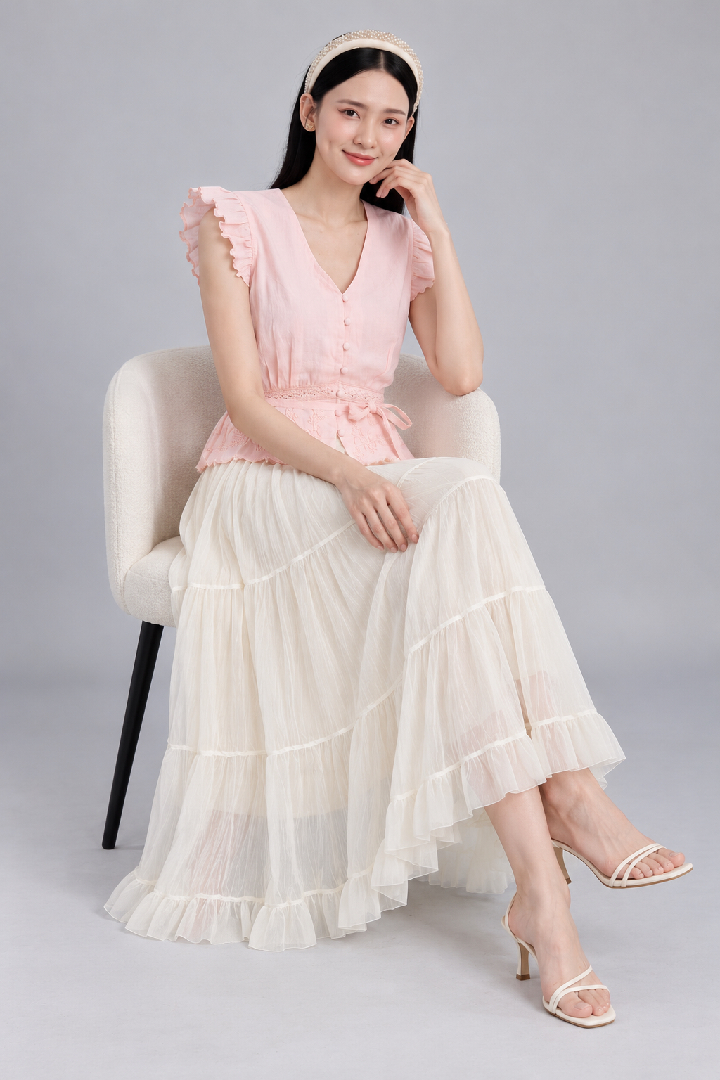 952 Ethereal Tiered Tulle Skirt
