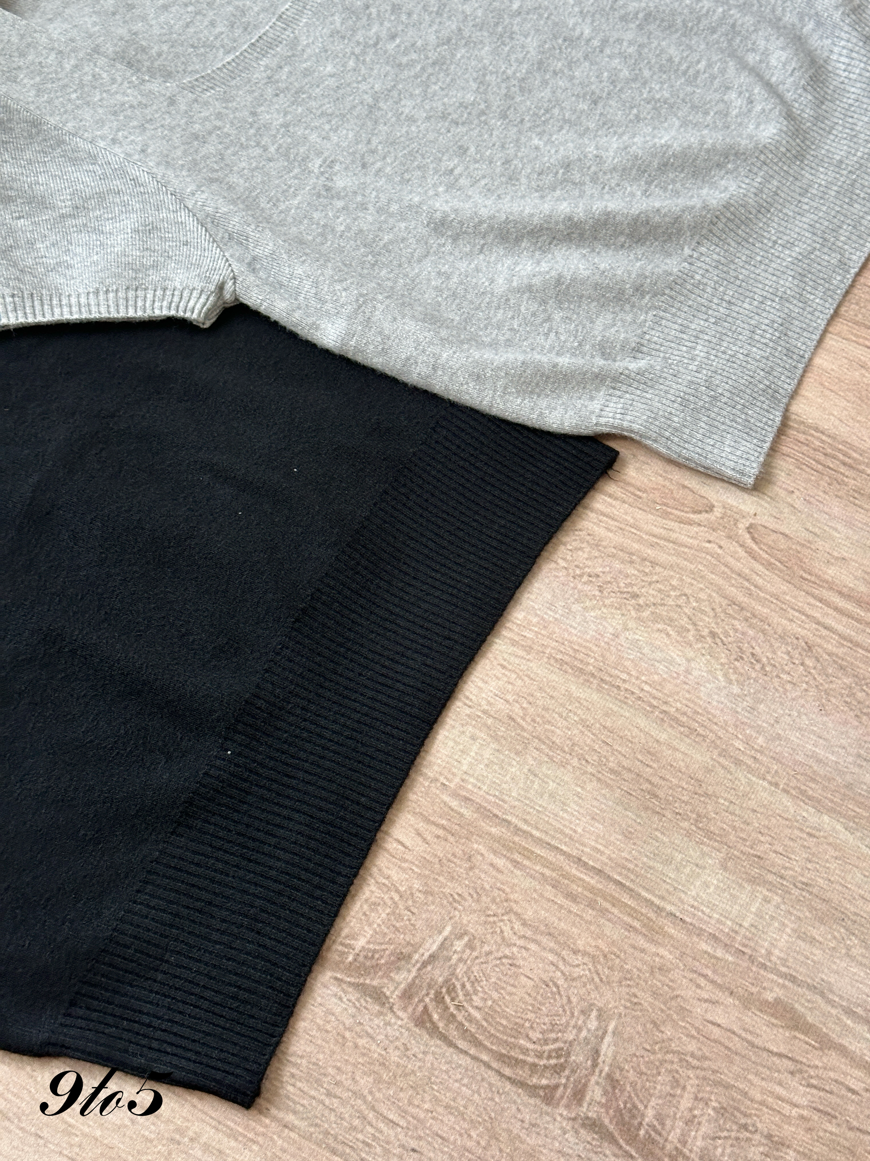 T4257 Square Neck Knit Top - 4 Colors 