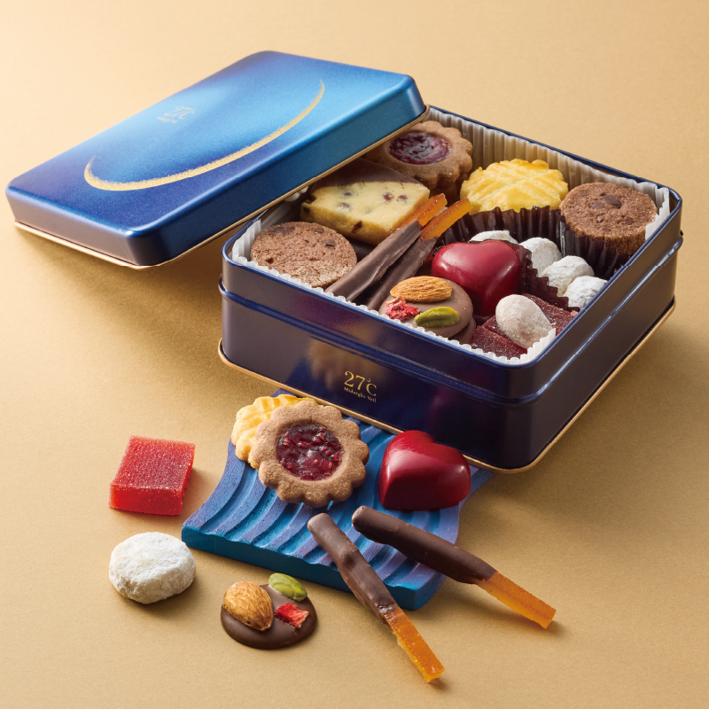 27℃ 27℃ FOUR SEC 巧克力餅乾鐵盒