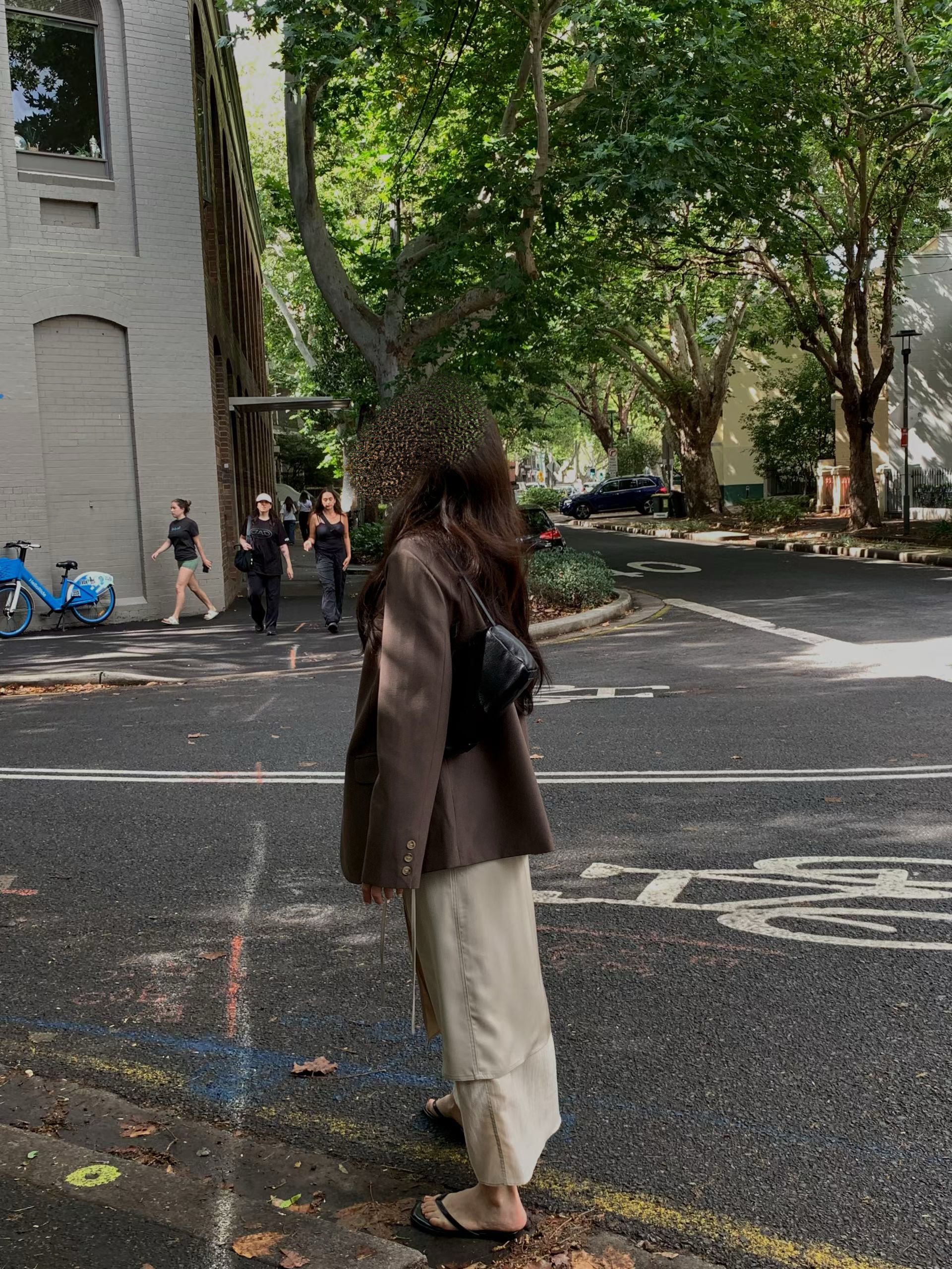 Double layers wrapped long skirt