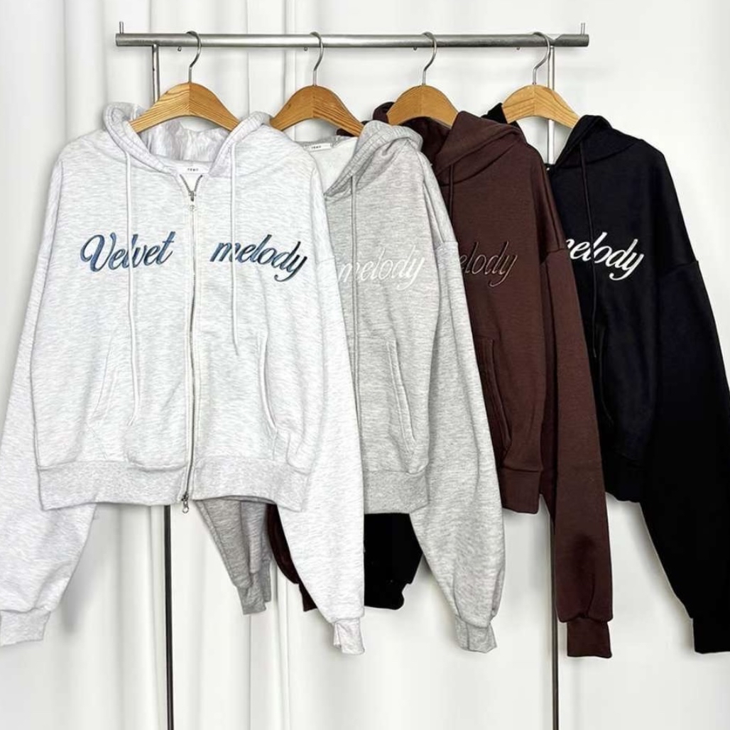 韓國Y2K校園風雙拉鍊jacket 