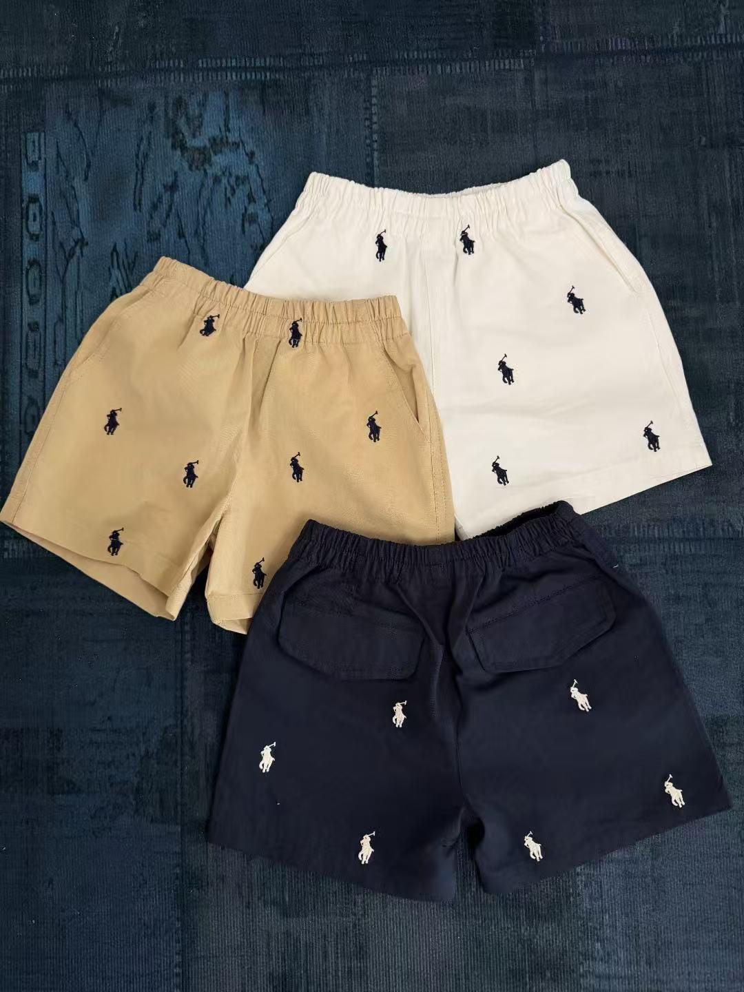 小馬標滿印刺繡純棉短褲$78件。2件起$70件。