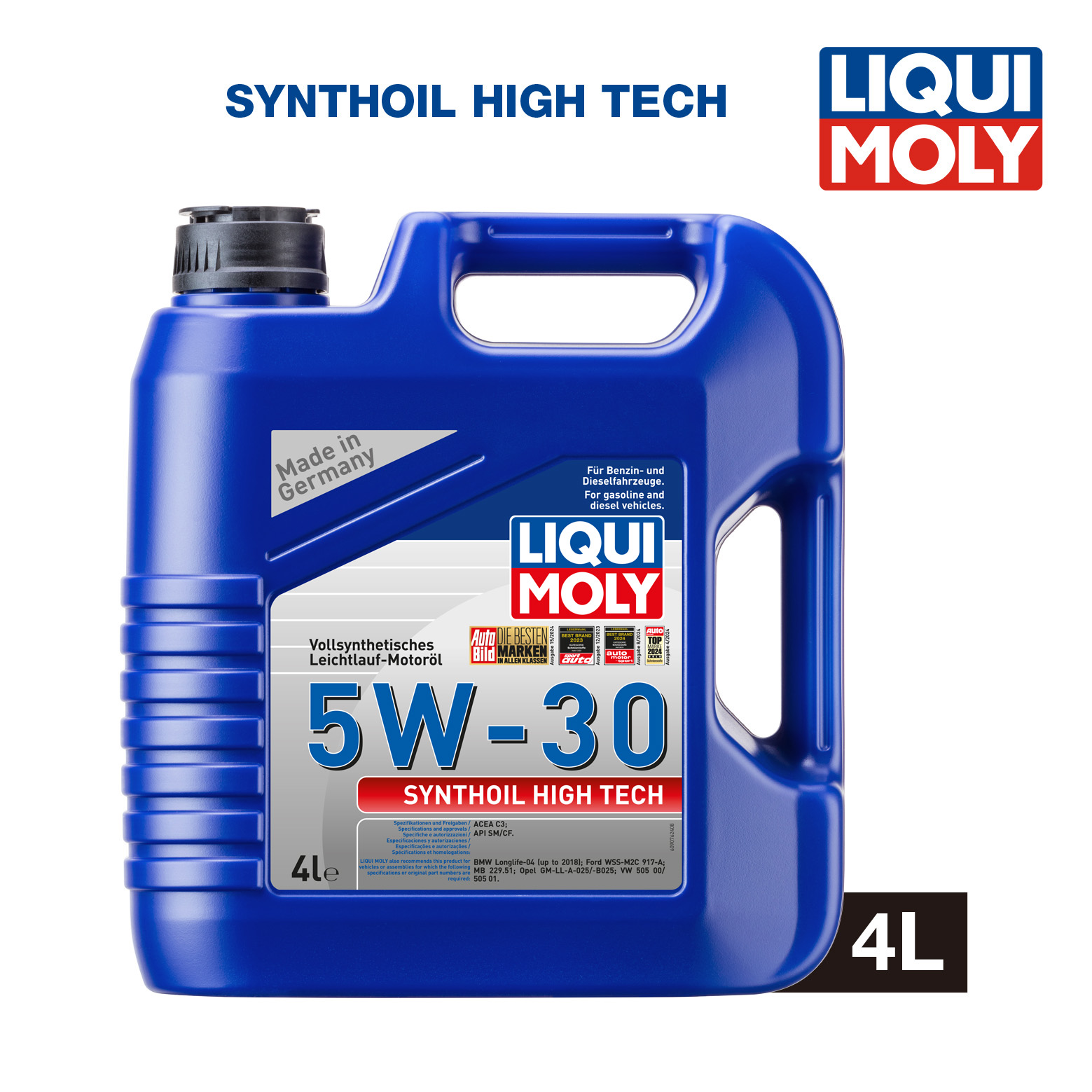 LIQUI MOLY Synthoil High Tech 5W-30 (4L) 機油/潤滑油/偈油【原裝行貨】