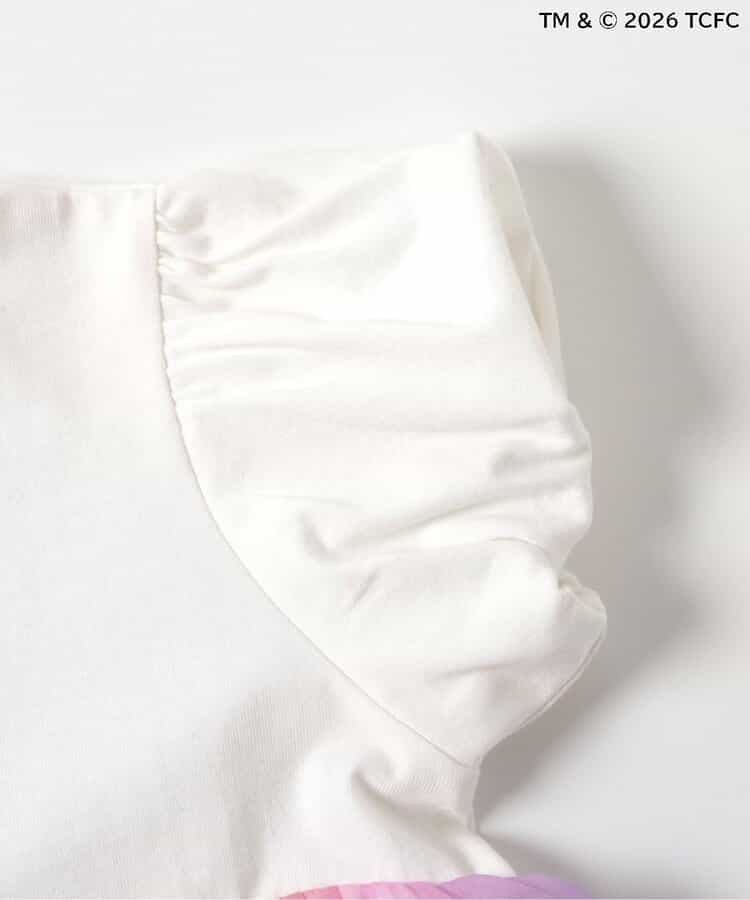 🇯🇵預訂 日本直送🇯🇵Apres les cours x Care Bears系列人物印花彩虹漸層薄紗泡泡袖束腰上衣