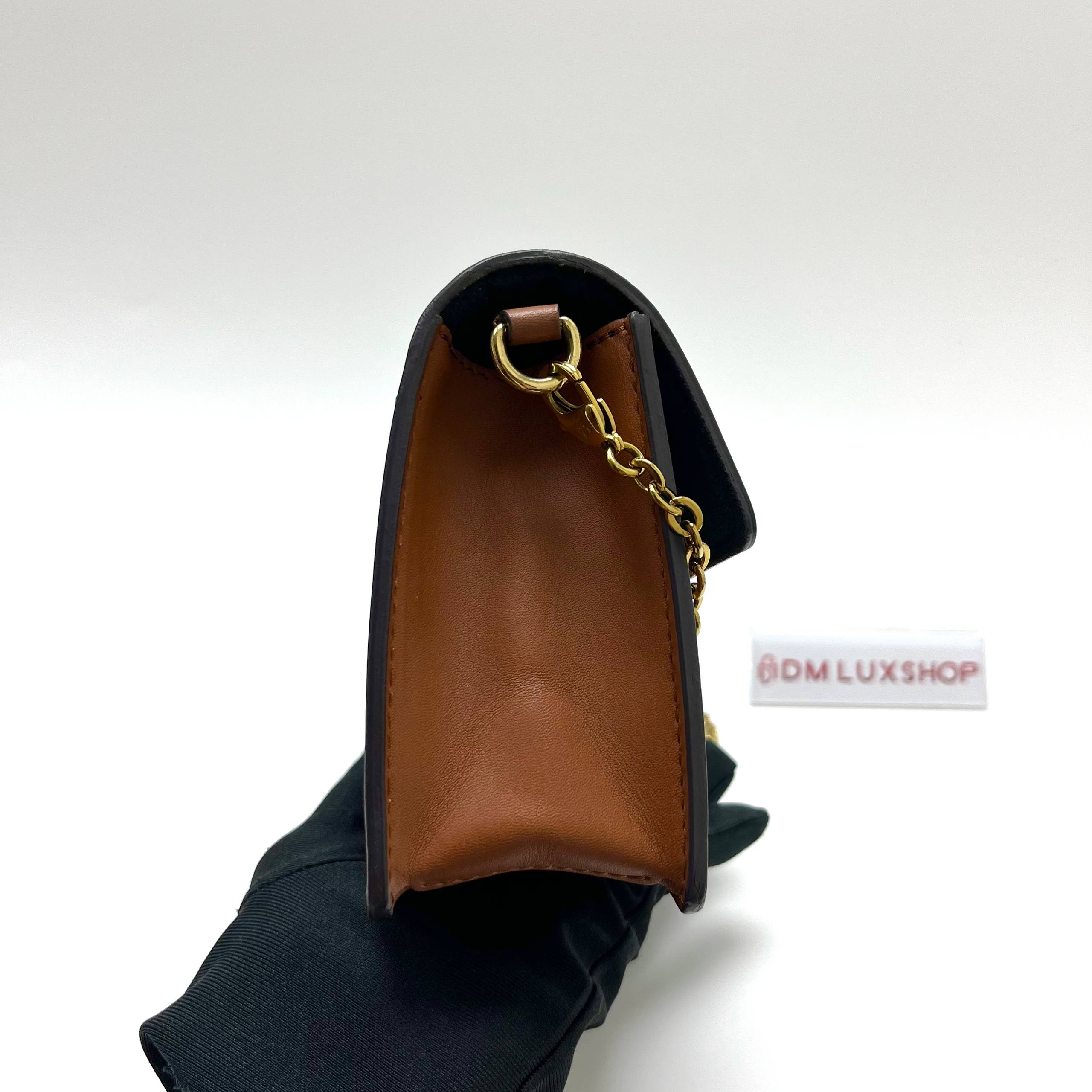 LV Reverse Monogram Dauphine WOC GHW