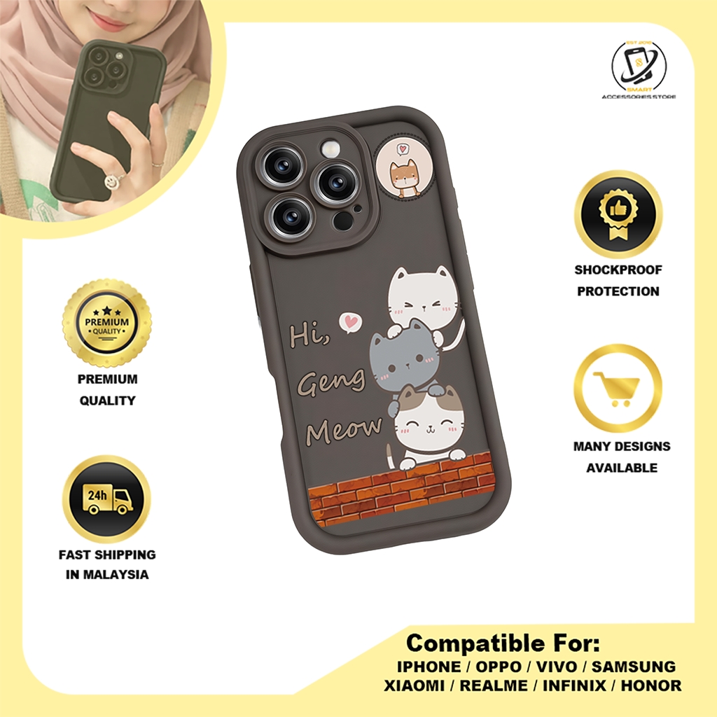 TPU DESIGN CASE PHONE FOR HONOR - DESIGN CAT D