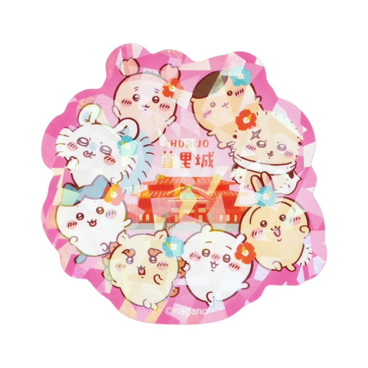 🌸 【預訂】Stickers (L) 風獅系列首里城 - Chiikawa 9/10 新品