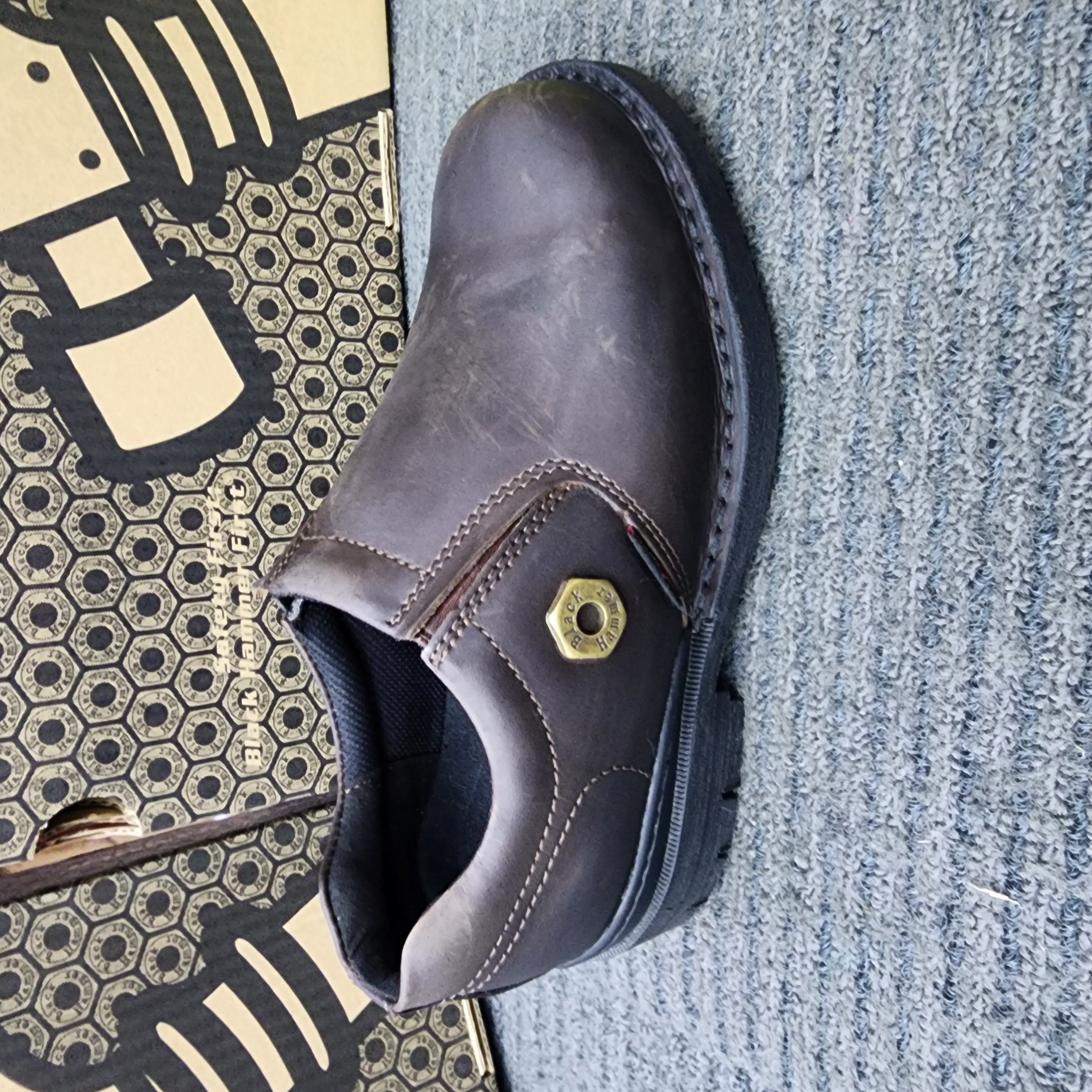 Black Hammer 4000 BH 4659 Series Low cut Slip on Safety Shoes Kasut Keselamatan