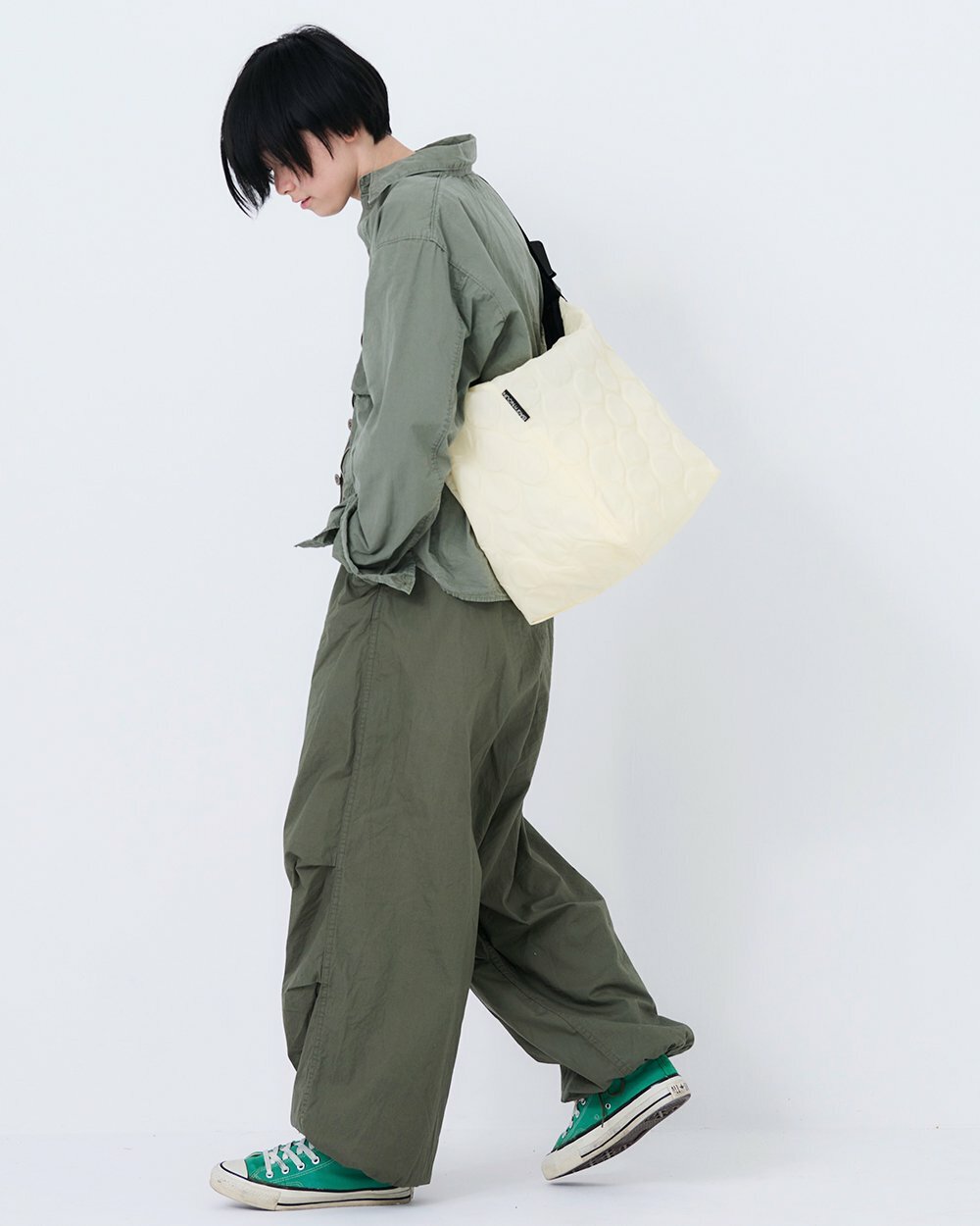 [現貨] [日本製] BAGNNOUN ｜ DOT SHOULDER 'M' | WHITE {TF2308037}