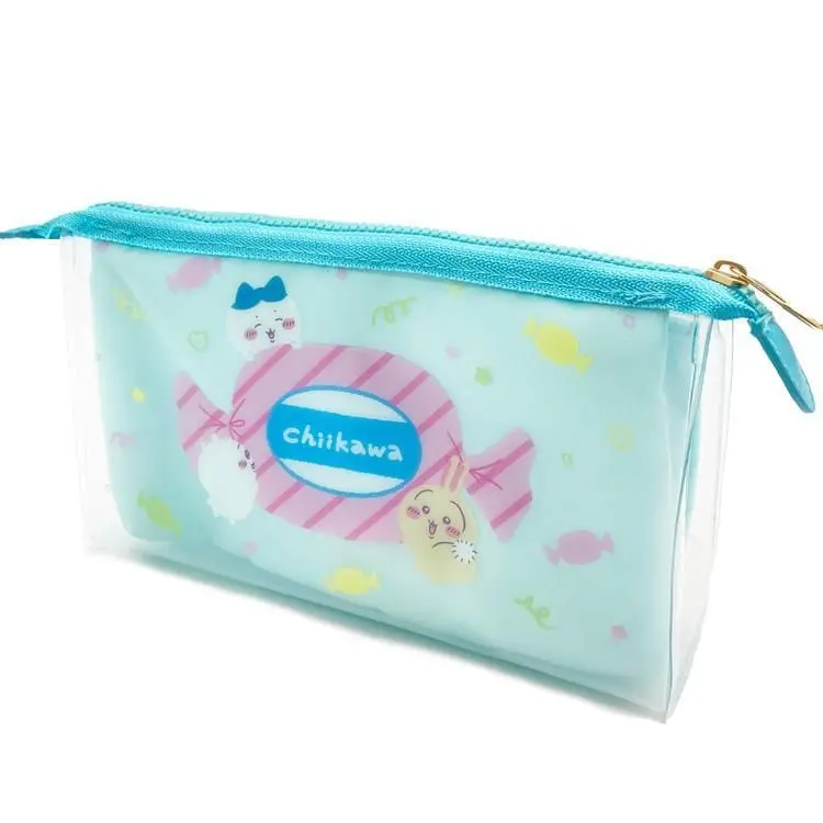 現貨🌸日本直送 |Chiikawa日版化妝袋/收納袋/多用途小袋（藍）